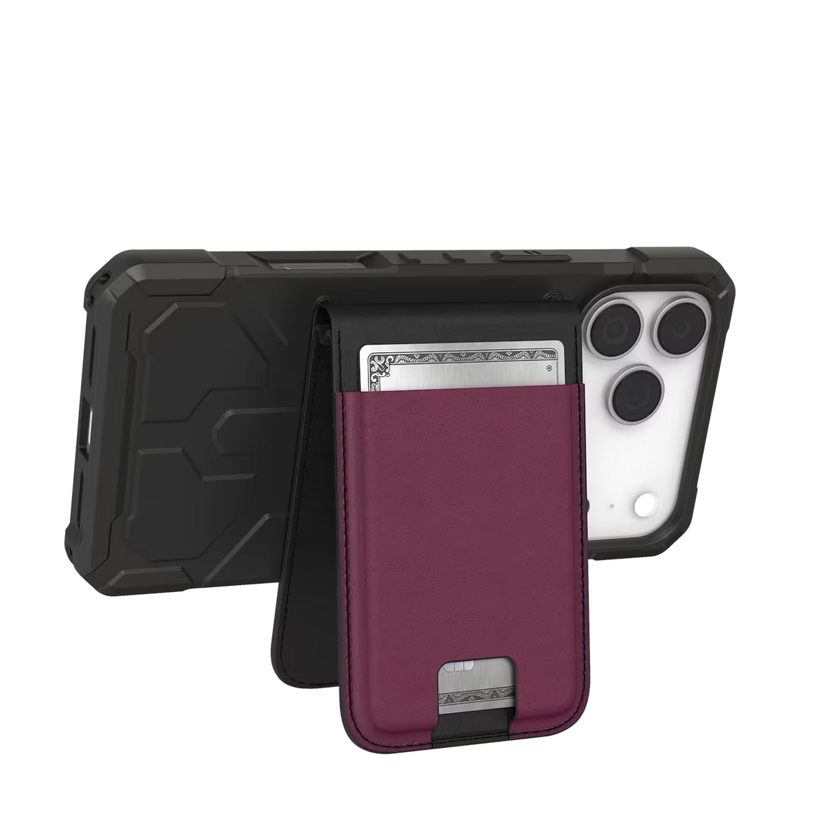 UAG รุ่น Metropolis Wallet - ที่เก็บบัตรติดหลังมือถือ - สี Deep Purple Synth (PU)