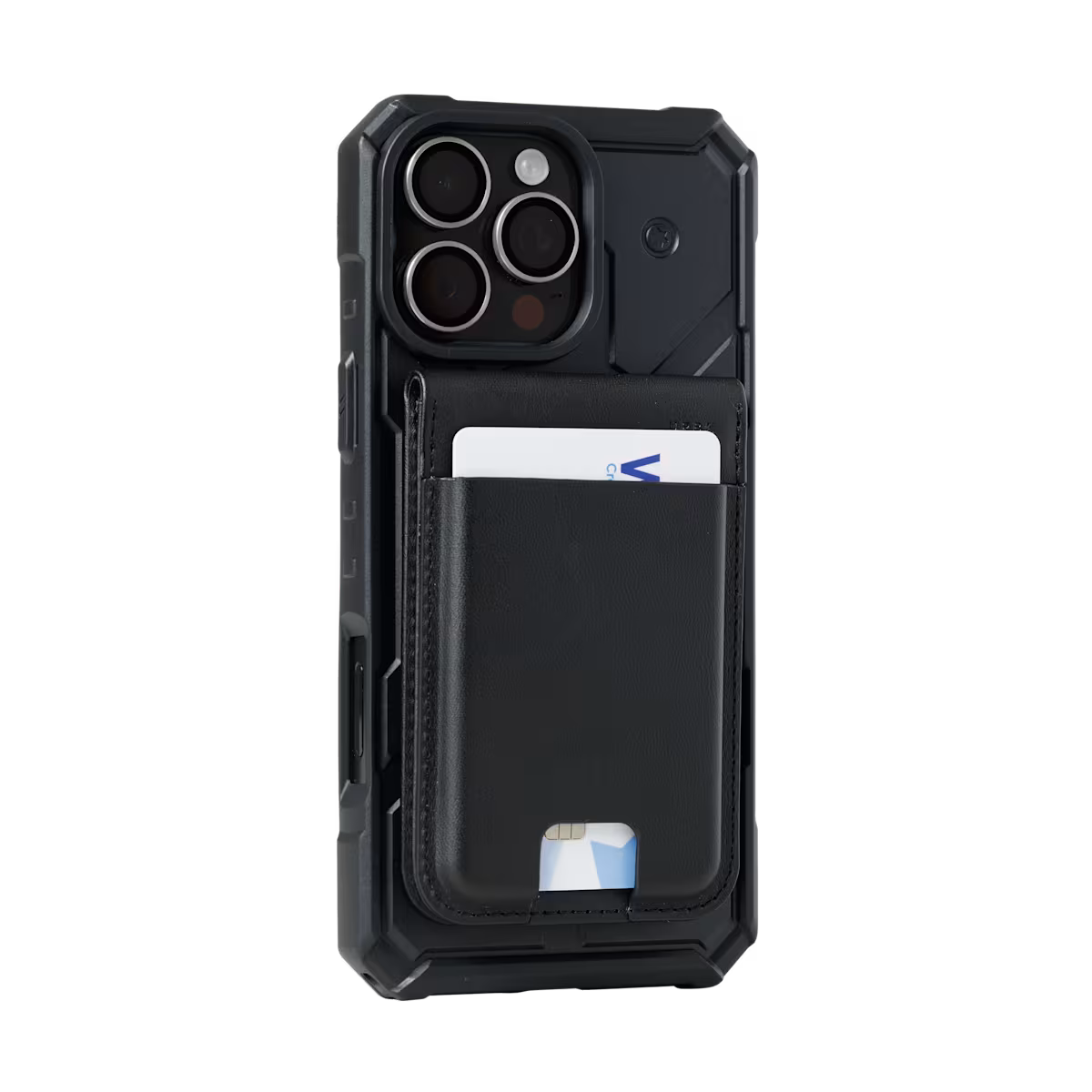 UAG รุ่น Metropolis Wallet - ที่เก็บบัตรติดหลังมือถือ - สี Black