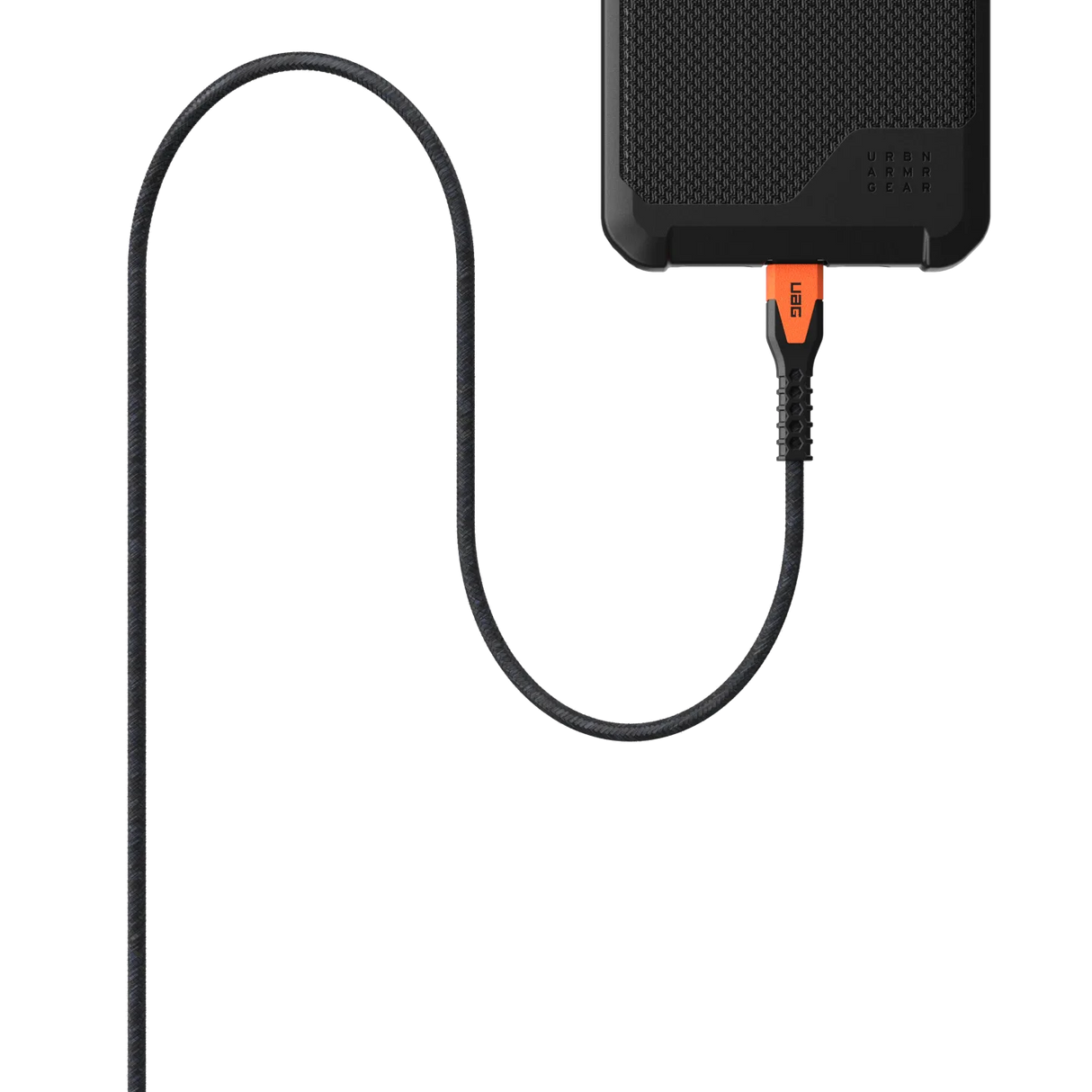 สายชาร์จ UAG รุ่น Rugged Kevlar USB C-to-USB C Cable ความยาว 1.5 เมตร - สี Black/Orange