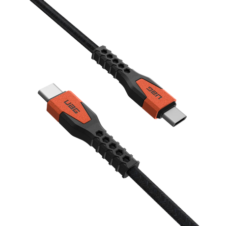 สายชาร์จ UAG รุ่น Rugged Kevlar USB C-to-USB C Cable ความยาว 1.5 เมตร - สี Black/Orange