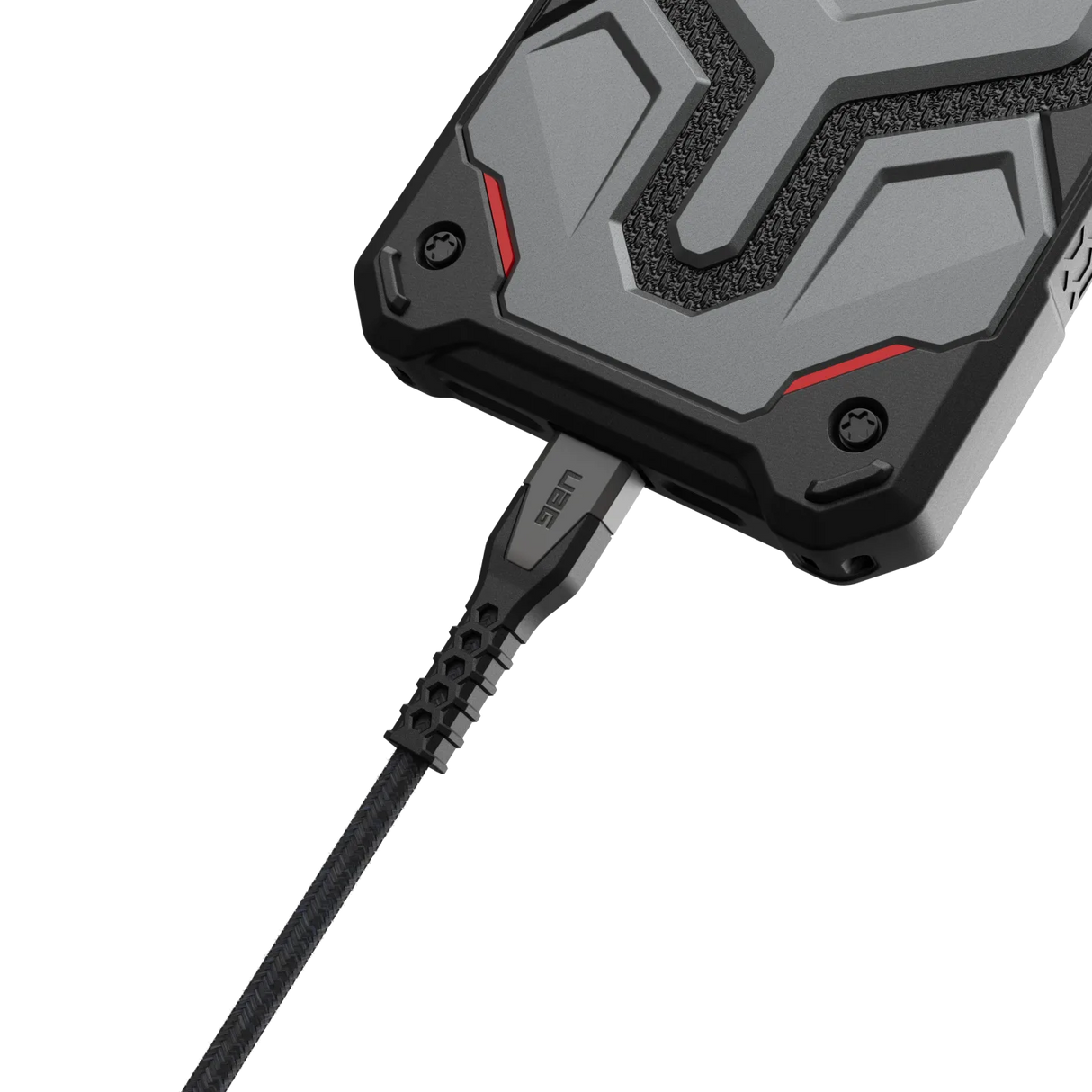 สายชาร์จ UAG รุ่น Rugged Kevlar USB C-to-USB C Cable ความยาว 1.5 เมตร - สี Black/Gray