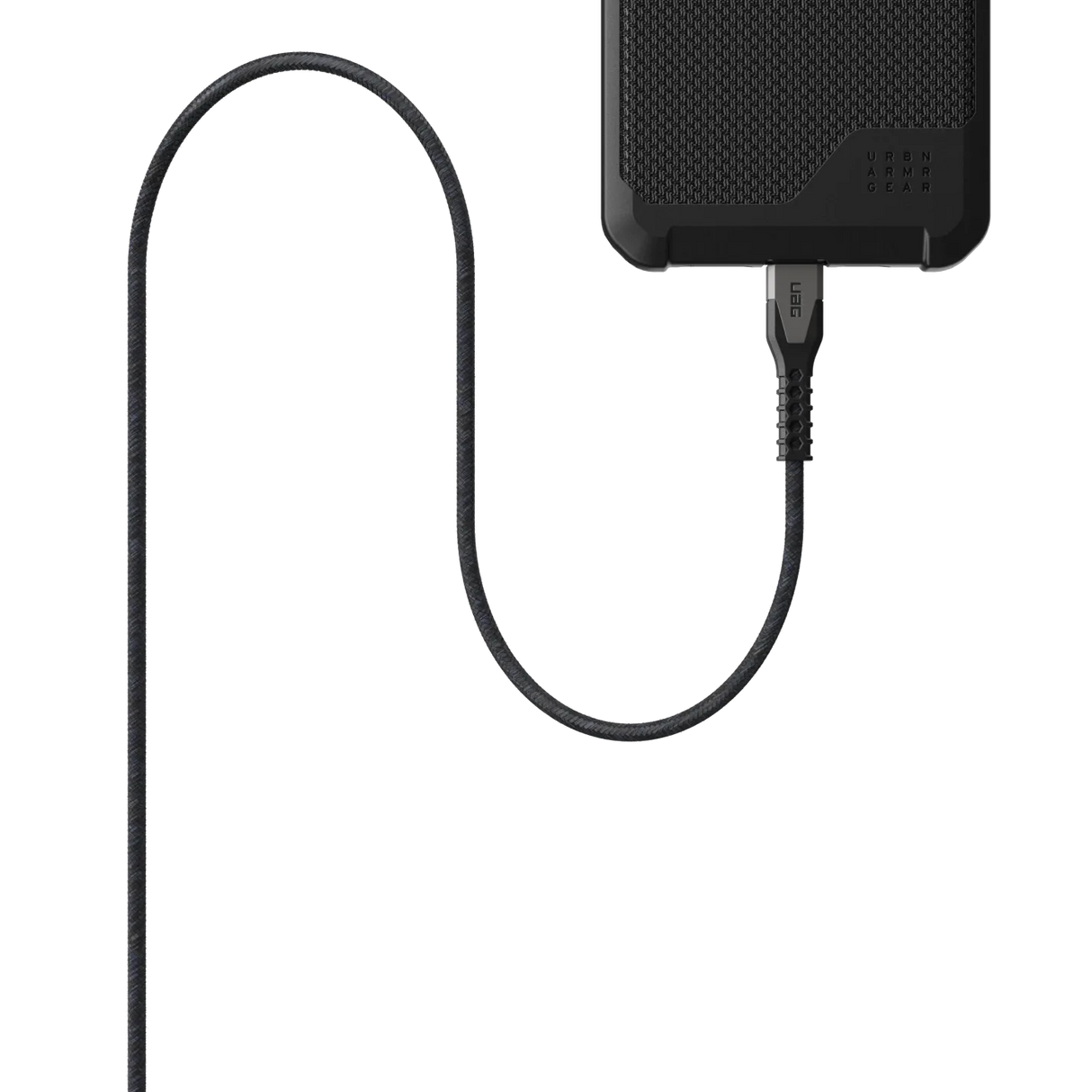 สายชาร์จ UAG รุ่น Rugged Kevlar USB C-to-Lightning Cable ความยาว 1.5 เมตร - สี Black/Gray