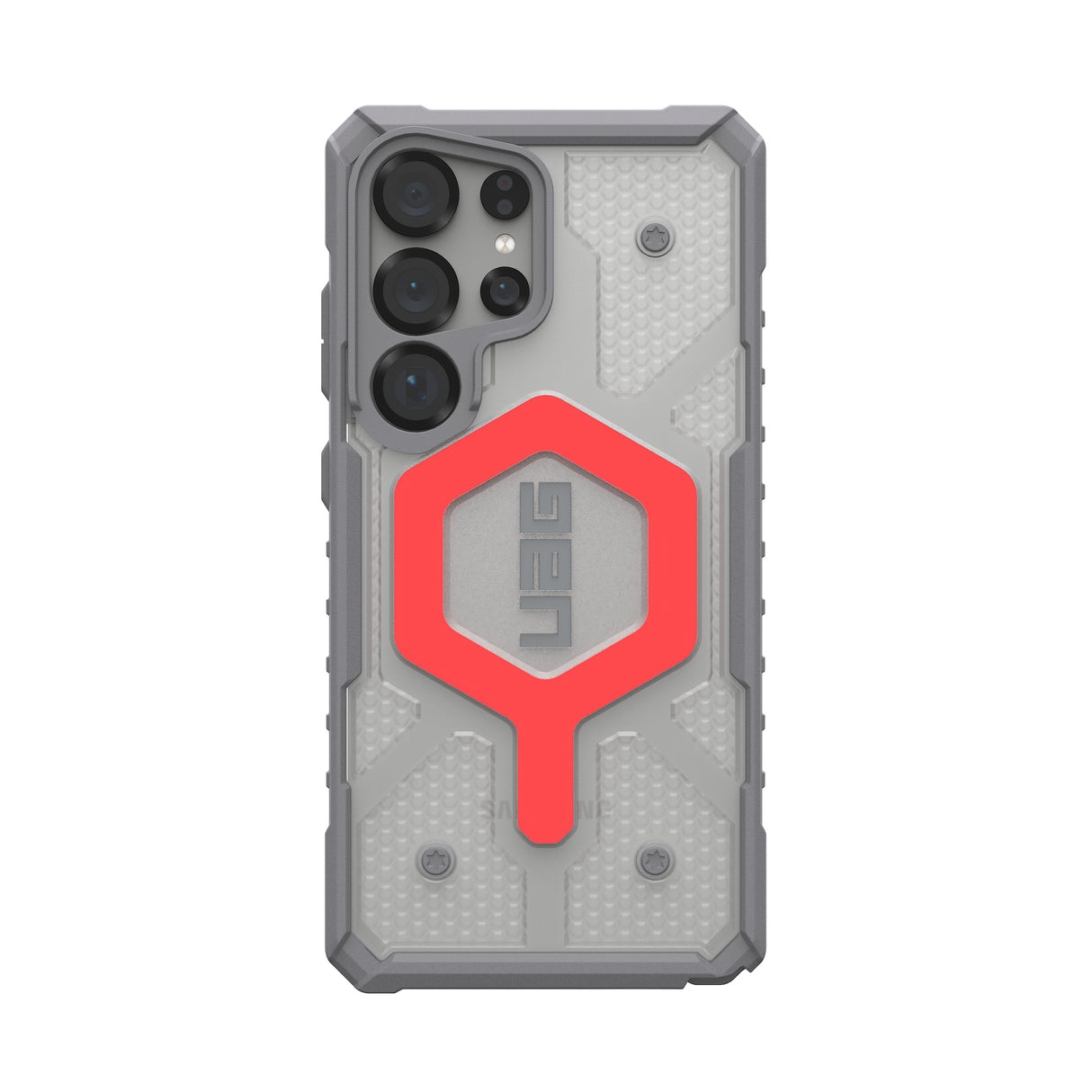 UAG รุ่น Pathfinder Clear with Magnetic Bundle - เคส Galaxy S25 Ultra - สี Active Lava/Lanyard