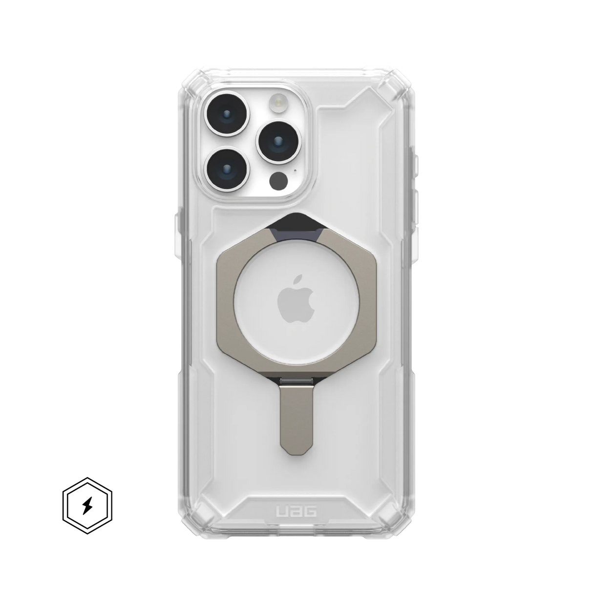 เคส UAG รุ่น Plasma XTE - iPhone 15 Pro Max - สี Clear/Titanium