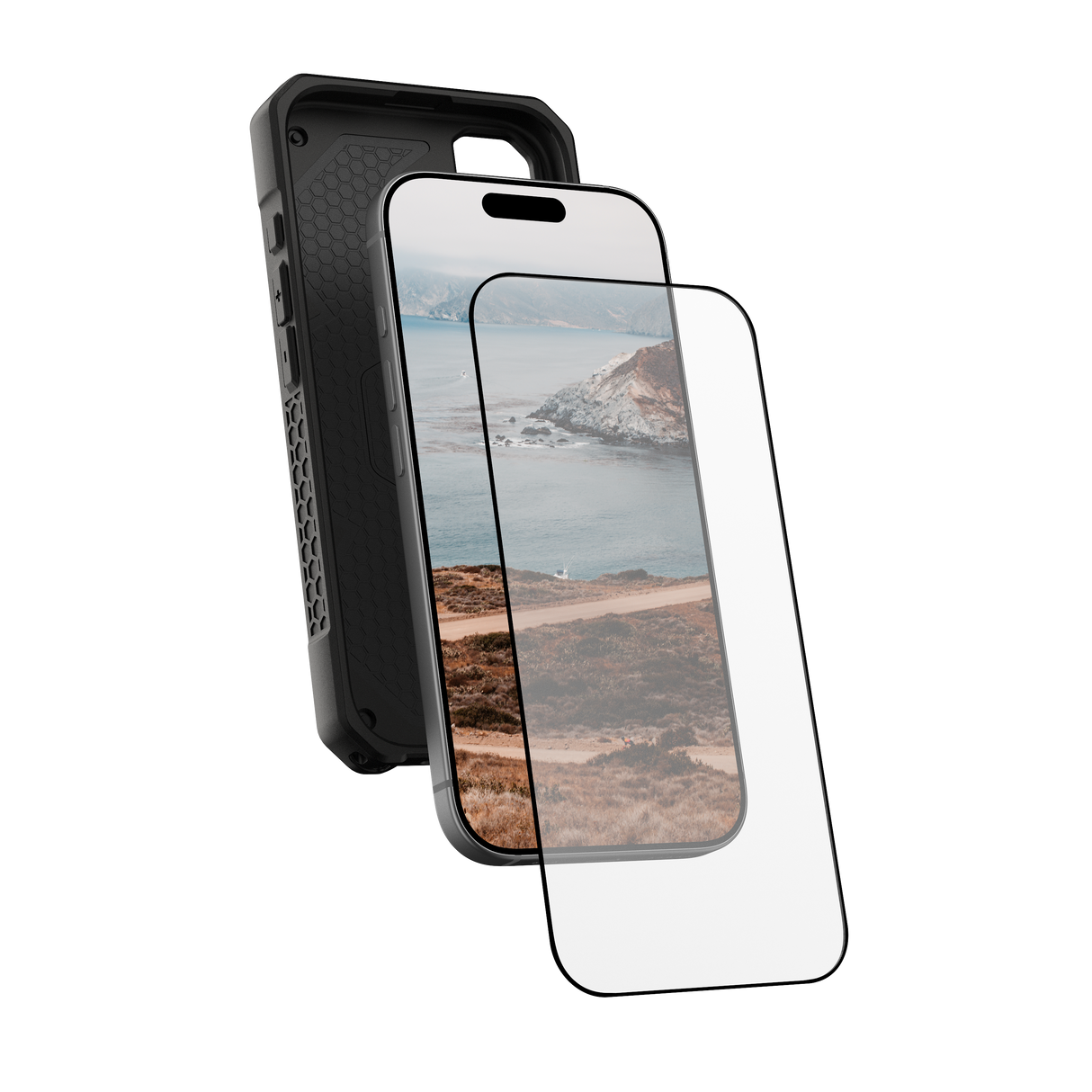 UAG รุ่น Glass Shield - ฟิล์มกระจก iPhone 17 - สี Clear/Black