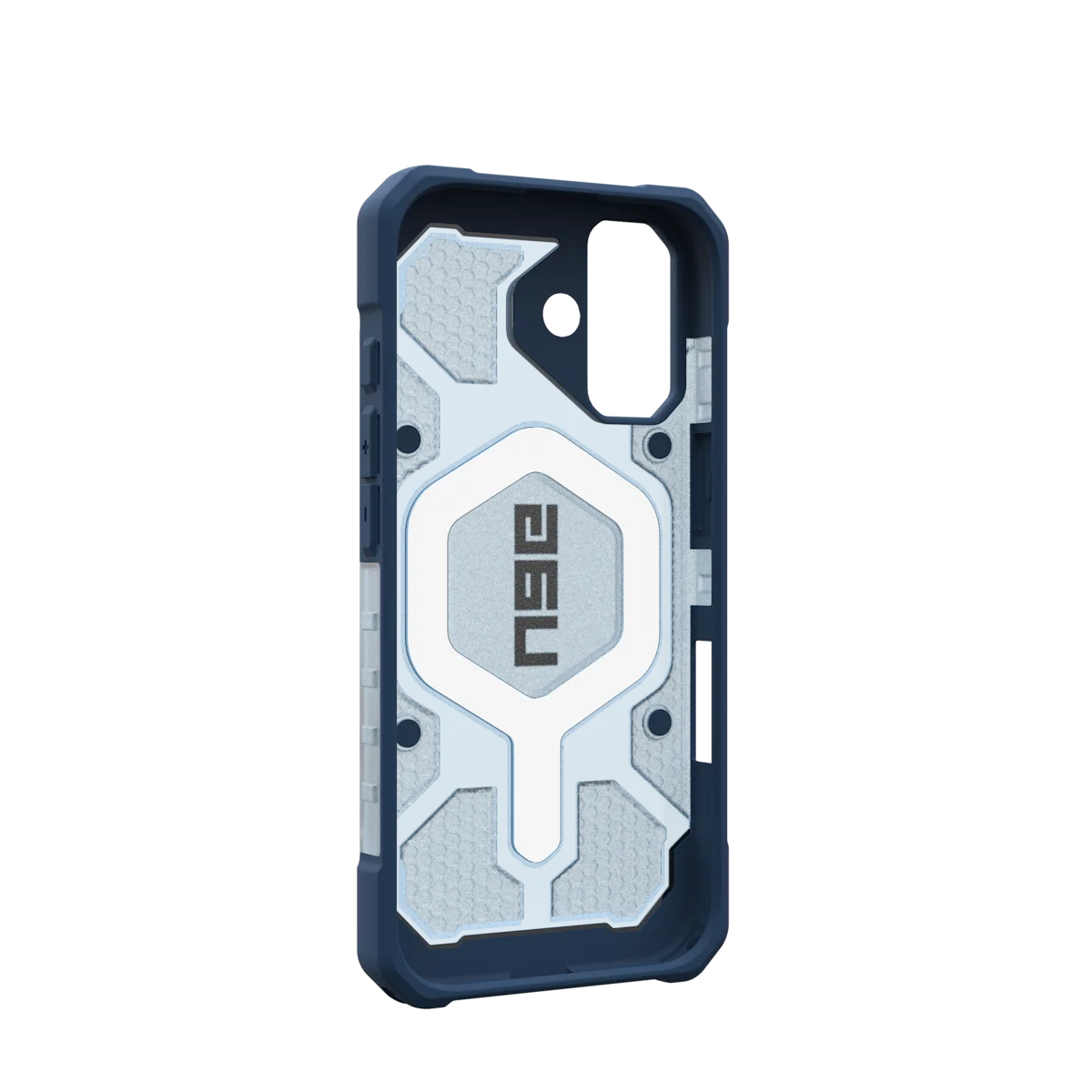 UAG รุ่น Pathfinder Clear (Magsafe) - เคส iPhone 17 - สี Blues/Lanyard