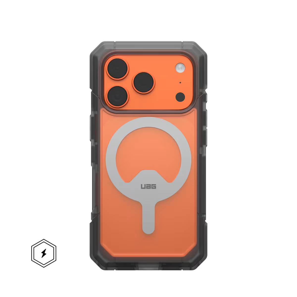 UAG รุ่น Trooper (Magsafe) - เคส iPhone 17 Pro - สี Clear/Ash