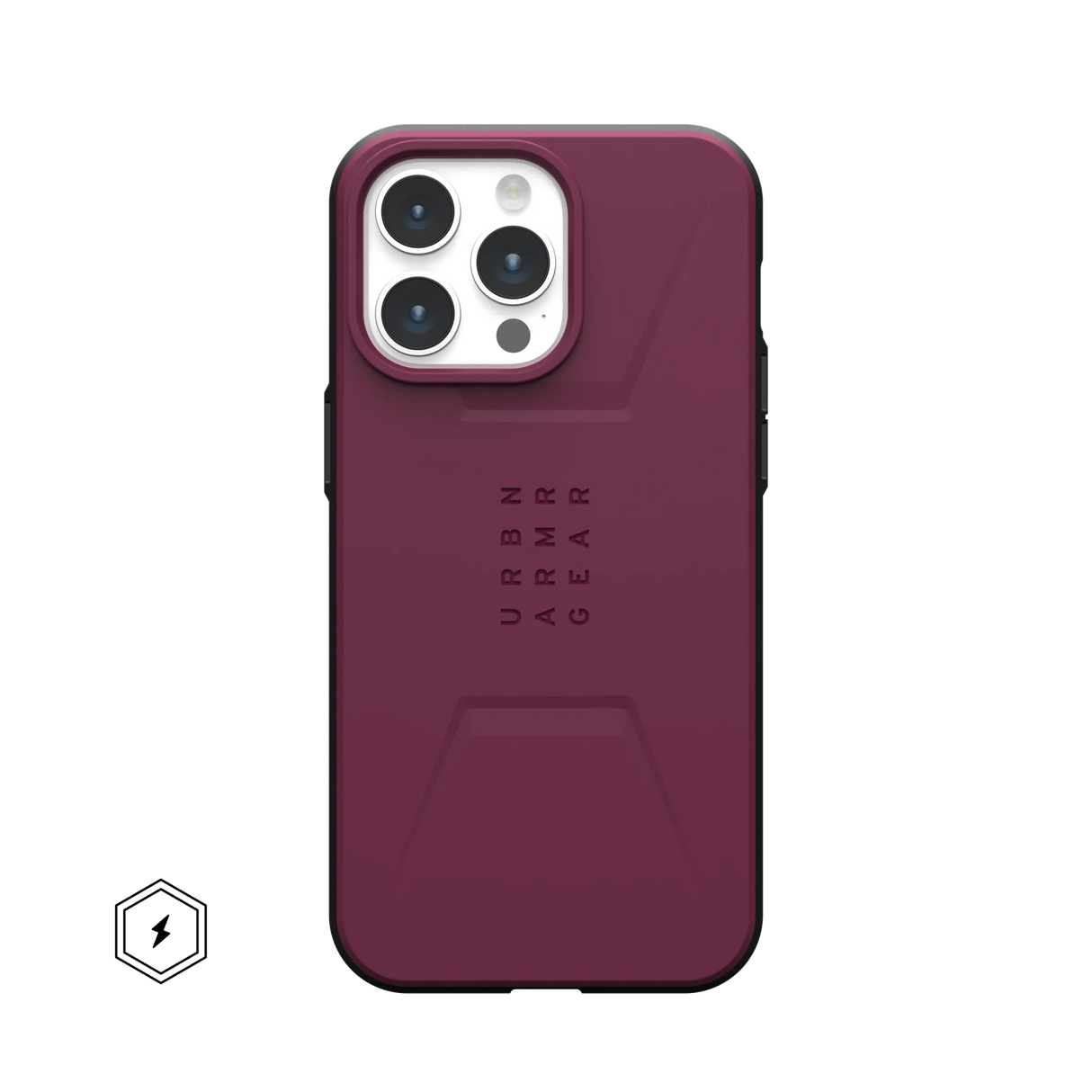 เคส UAG รุ่น Civilian MagSafe - iPhone 15 Pro Max - สี Bordeaux