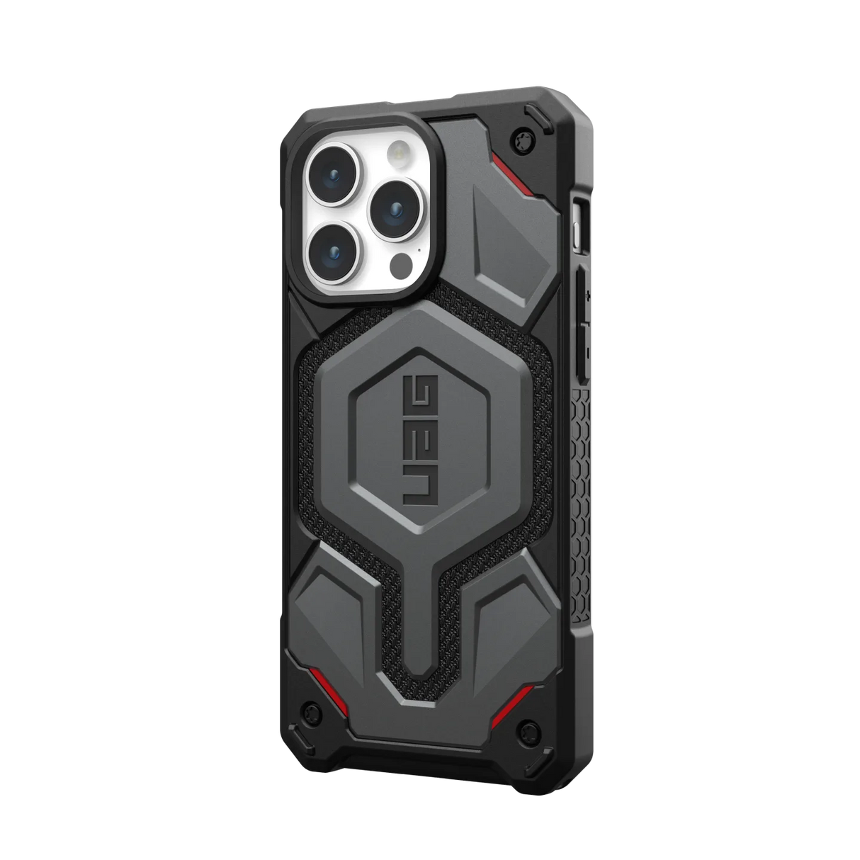 เคส UAG รุ่น Monarch Pro - iPhone 15 Pro Max - สี Kevlar Silver