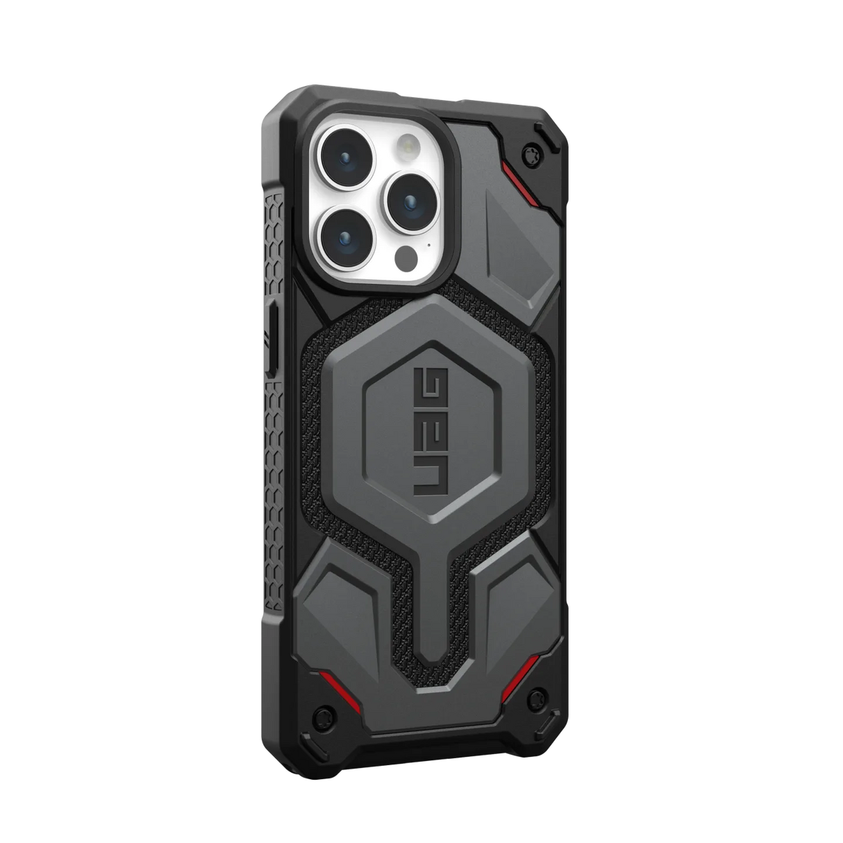 เคส UAG รุ่น Monarch Pro - iPhone 15 Pro Max - สี Kevlar Silver