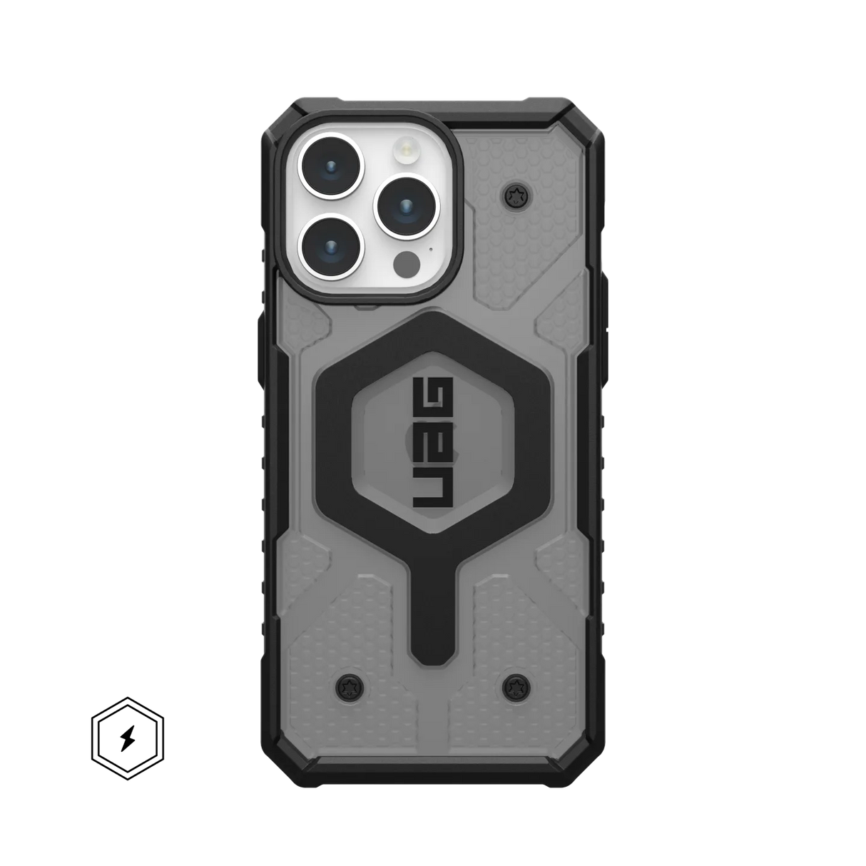 เคส UAG รุ่น Pathfinder Clear MagSafe - iPhone 15 Pro Max - สี Ash
