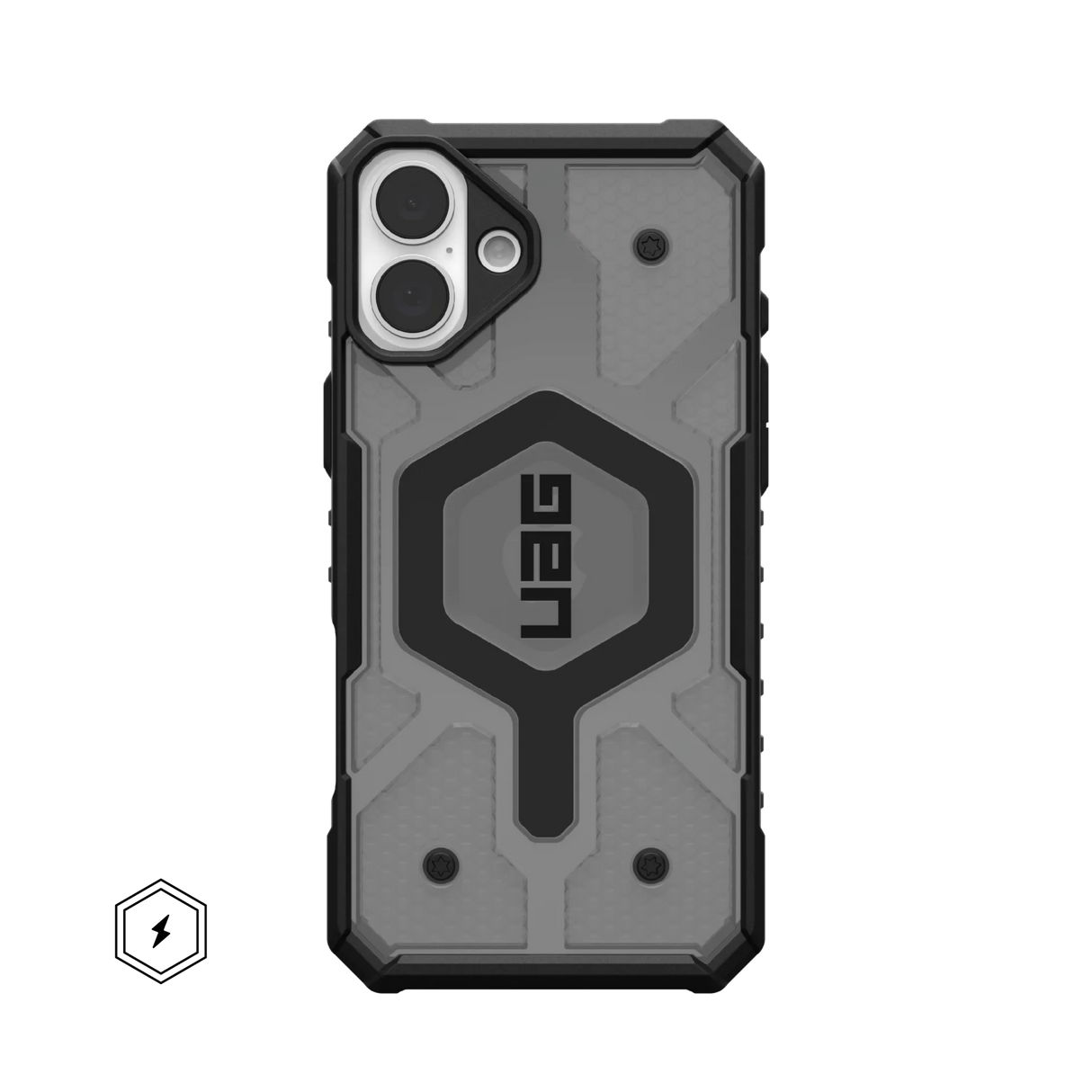 UAG รุ่น Pathfinder Clear Magsafe - เคส iPhone 16 Plus - สี Ash