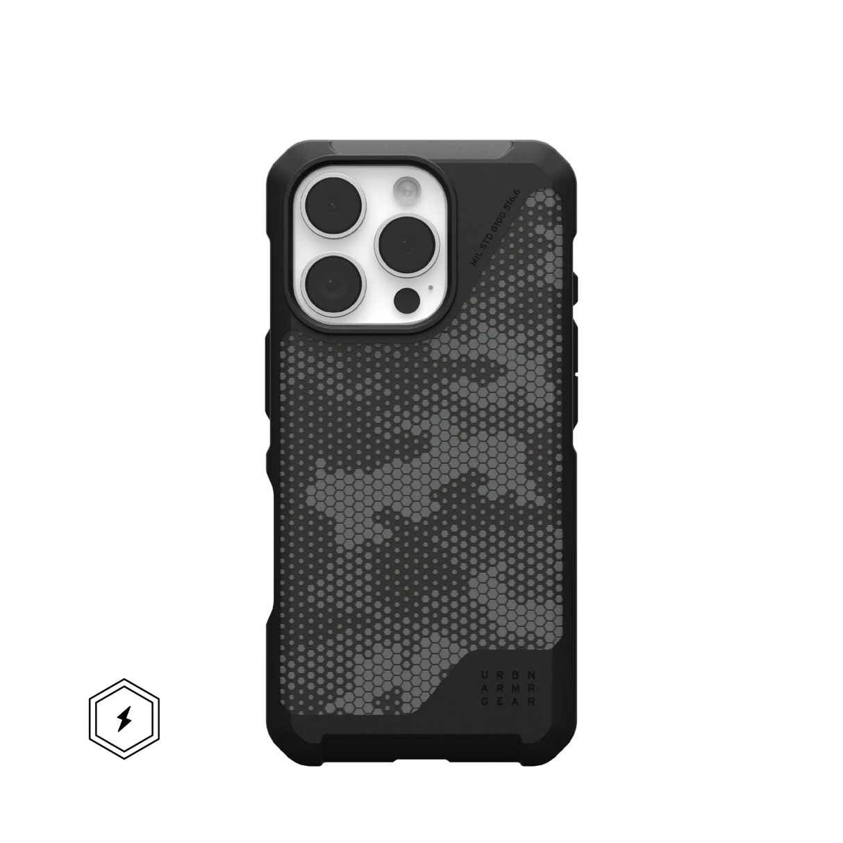 เคส UAG รุ่น Metropolis LT Magsafe - iPhone 16 Pro - สี Micro Hex Camo Graphite