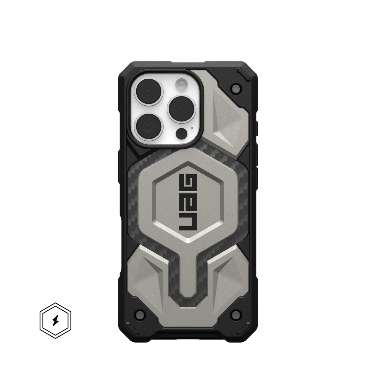 UAG รุ่น Monarch Pro – เคส iPhone 16 Pro – สี Titanium