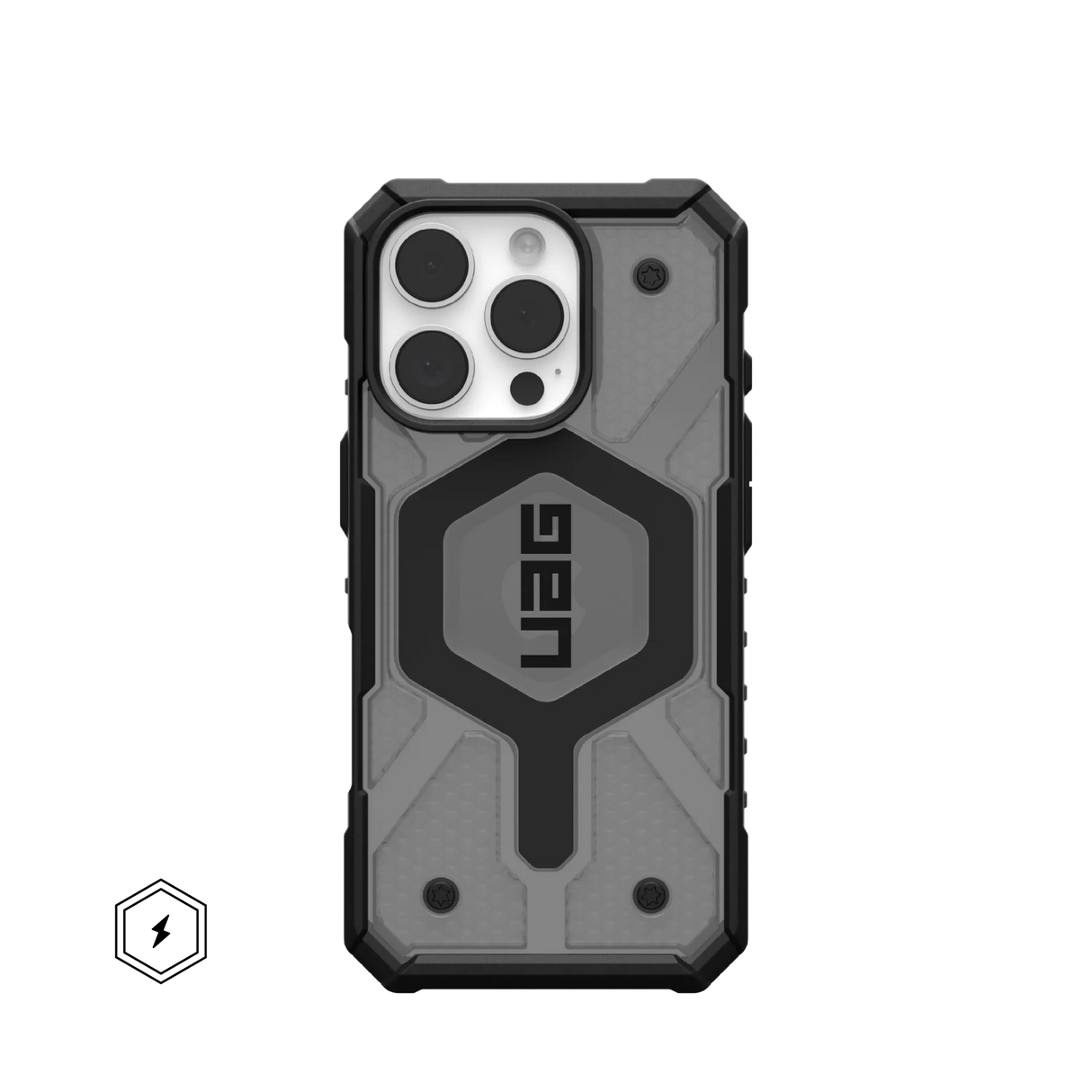 UAG รุ่น Pathfinder Clear Magsafe – เคส iPhone 16 Pro – สี Ash
