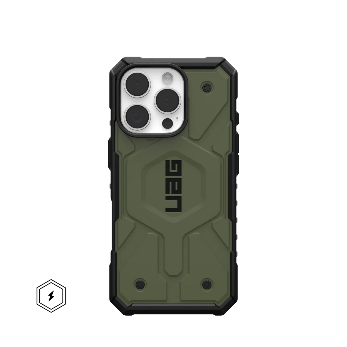 UAG รุ่น Pathfinder Magsafe – เคส iPhone 16 Pro – สี Olive Drab