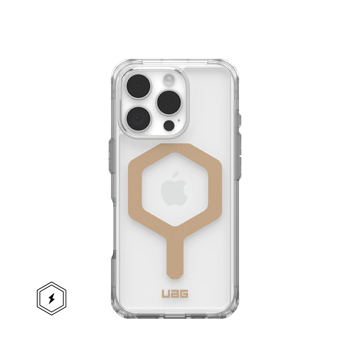 UAG รุ่น Plyo Magsafe – เคส iPhone 16 Pro – สี Ice/Gold