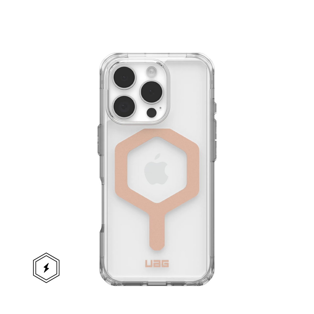 UAG รุ่น Plyo Magsafe – เคส iPhone 16 Pro – สี Ice/Rose Gold
