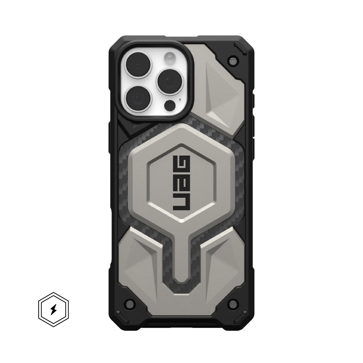 UAG รุ่น Monarch Pro – เคส iPhone 16 Pro Max – สี Titanium