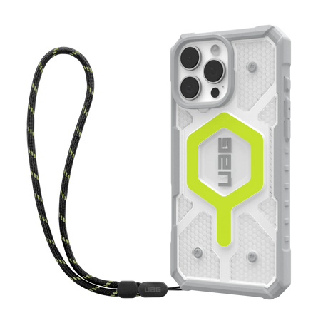 UAG รุ่น Pathfinder Clear Magsafe Bundle - เคส iPhone 16 Pro Max - สี Active Neon/Lanyard