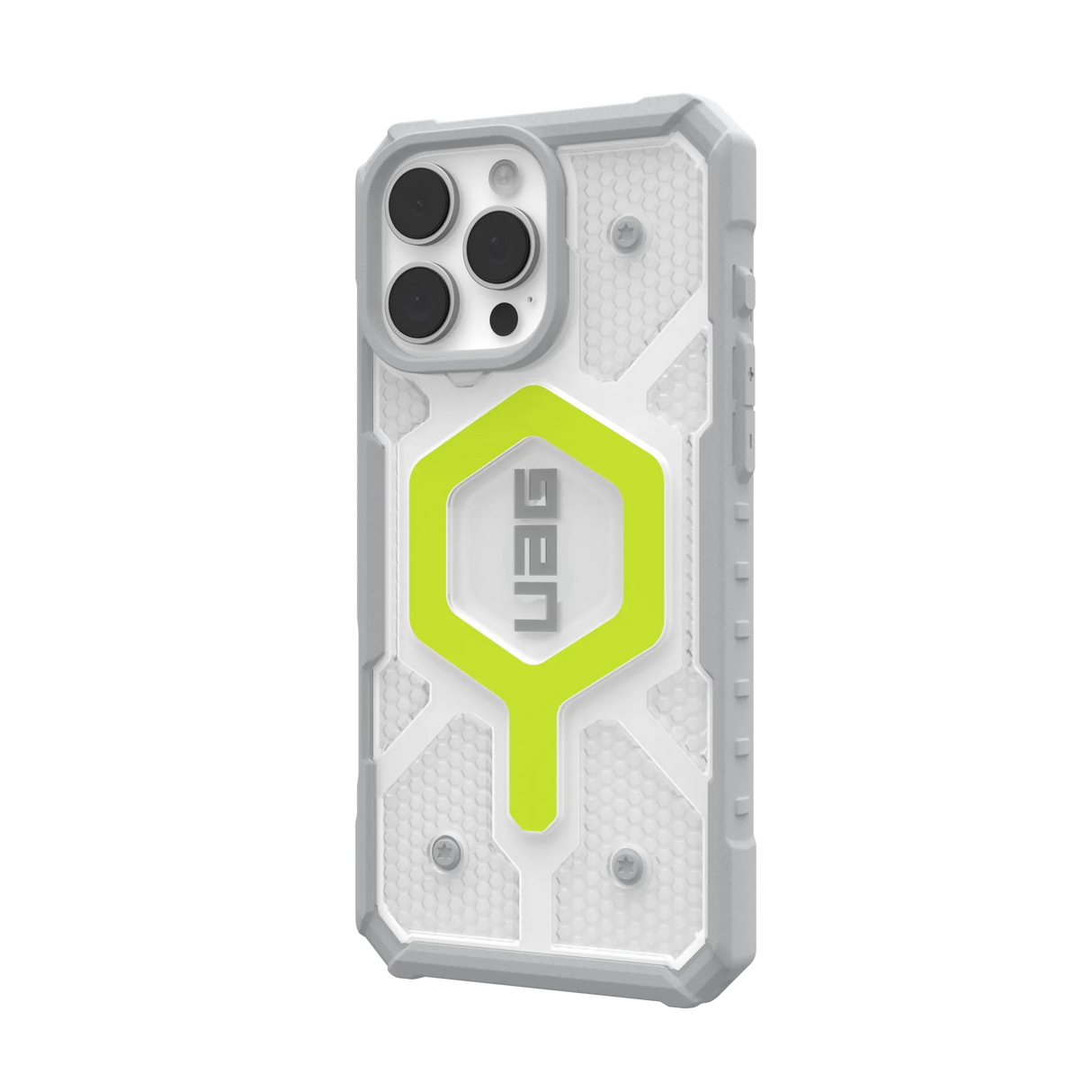 UAG รุ่น Pathfinder Clear Magsafe - เคส iPhone 16 Pro Max - สี Active Neon
