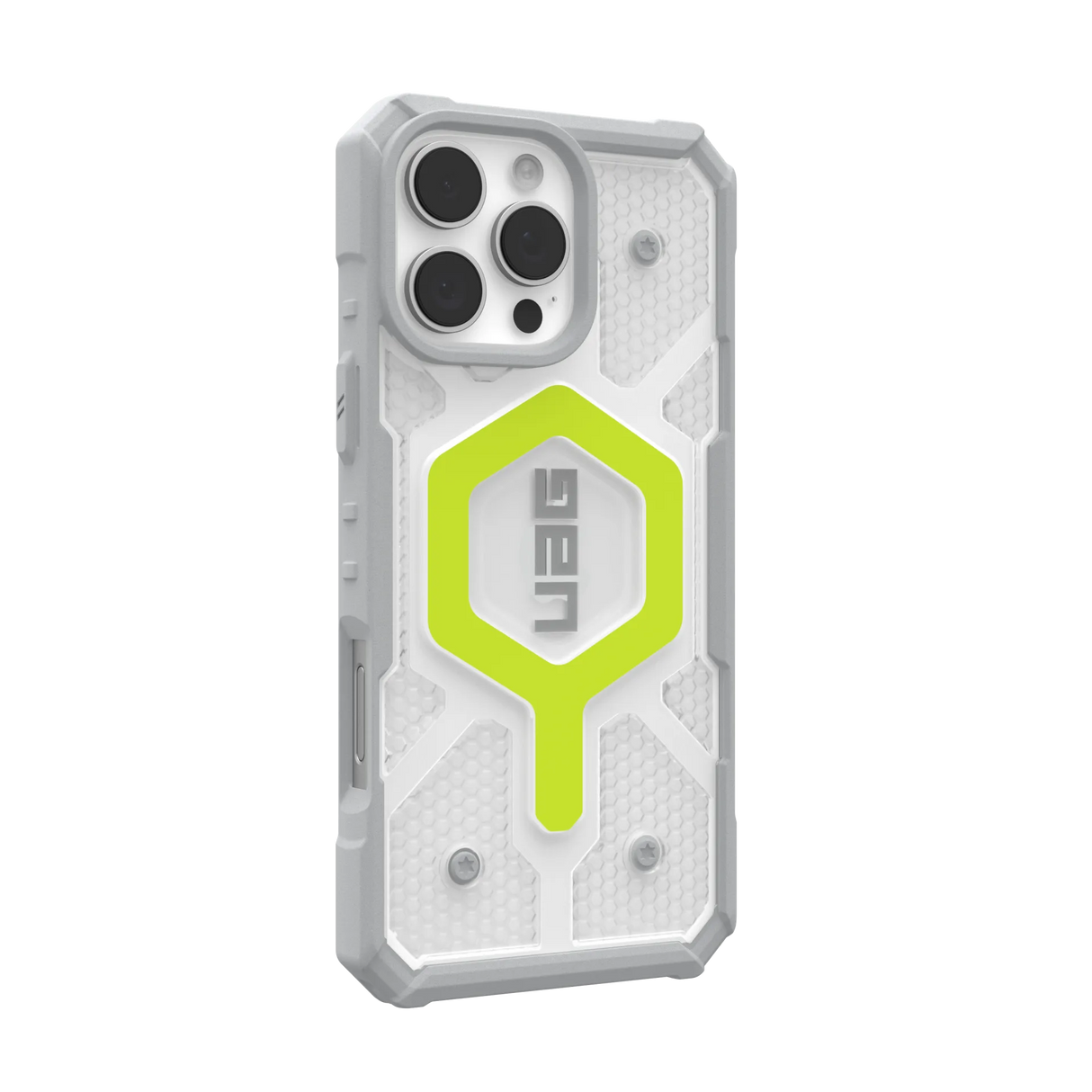 UAG รุ่น Pathfinder Clear Magsafe - เคส iPhone 16 Pro Max - สี Active Neon