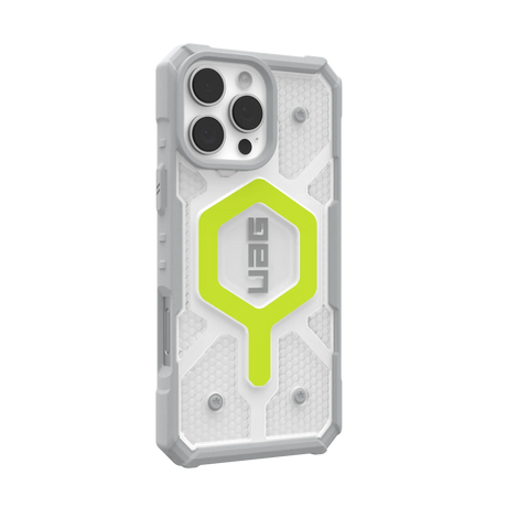 UAG รุ่น Pathfinder Clear Magsafe - เคส iPhone 16 Pro Max - สี Active Neon