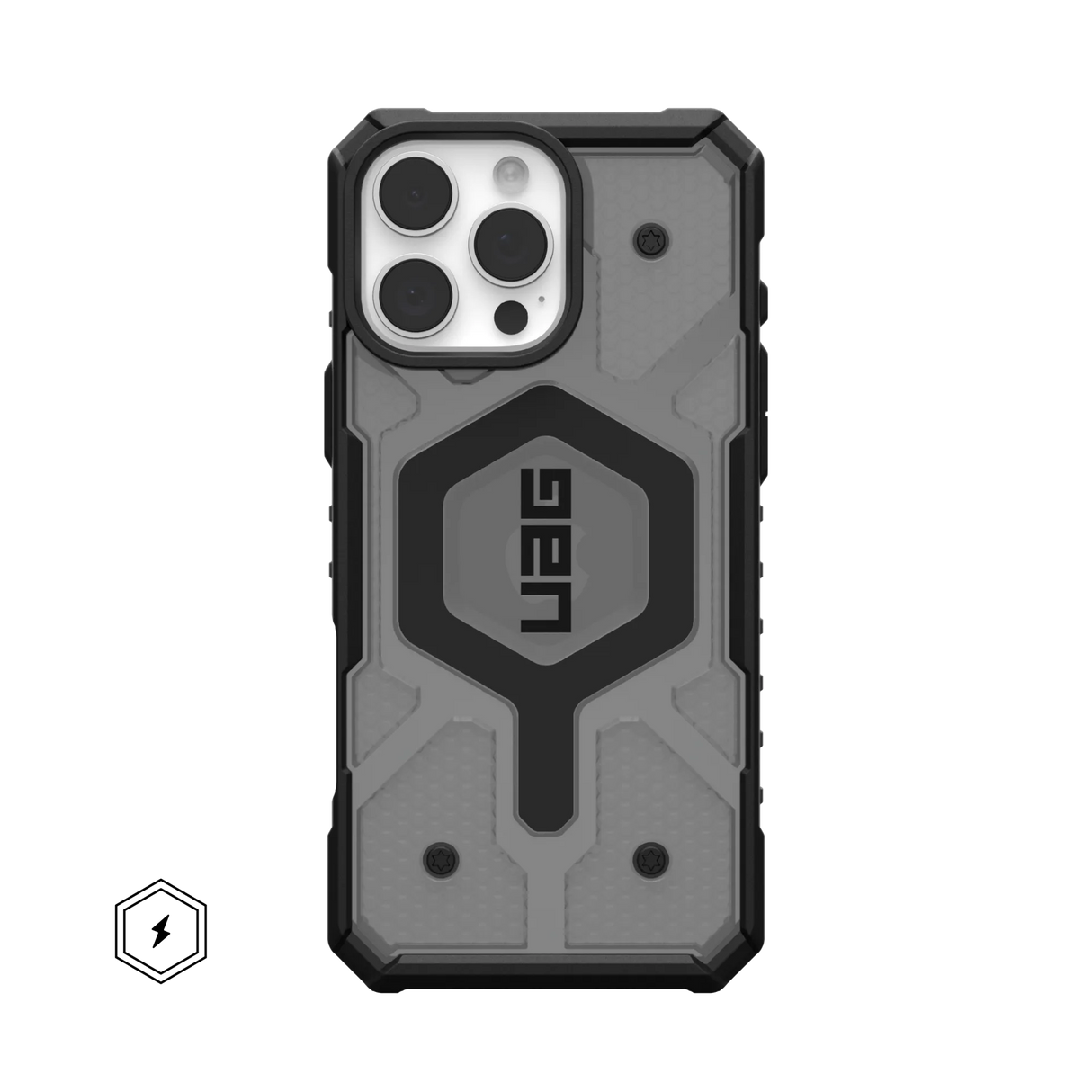 UAG รุ่น Pathfinder Clear Magsafe – เคส iPhone 16 Pro Max – สี Ash
