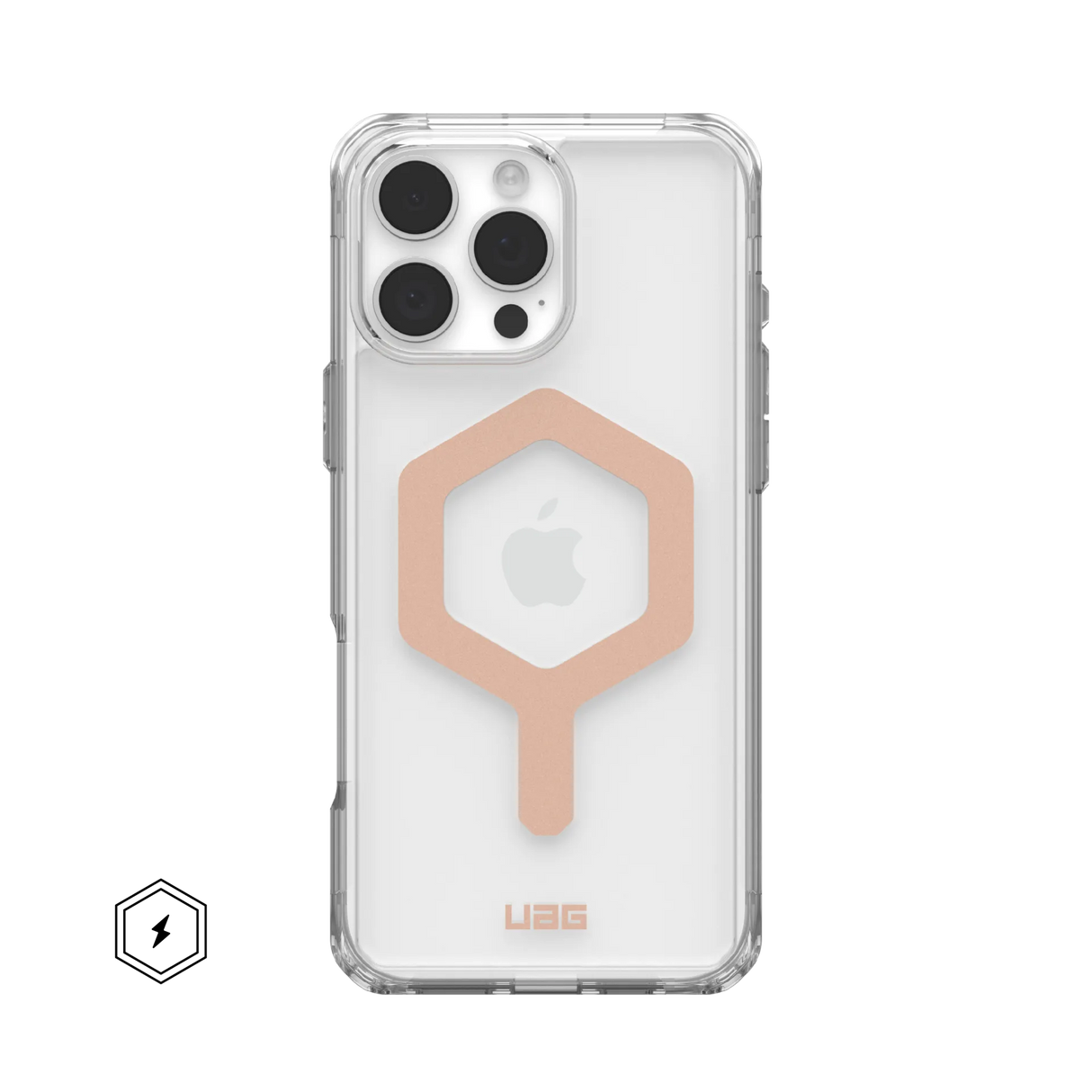 UAG รุ่น Plyo Magsafe – เคส iPhone 16 Pro Max – สี Ice/Rose Gold