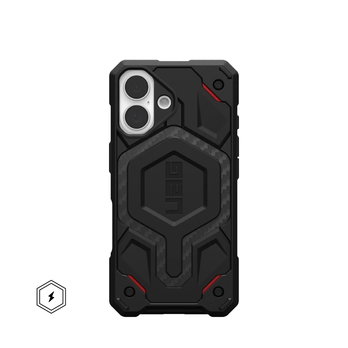 UAG รุ่น Monarch Pro - เคส iPhone 16 - สี Kevlar Black