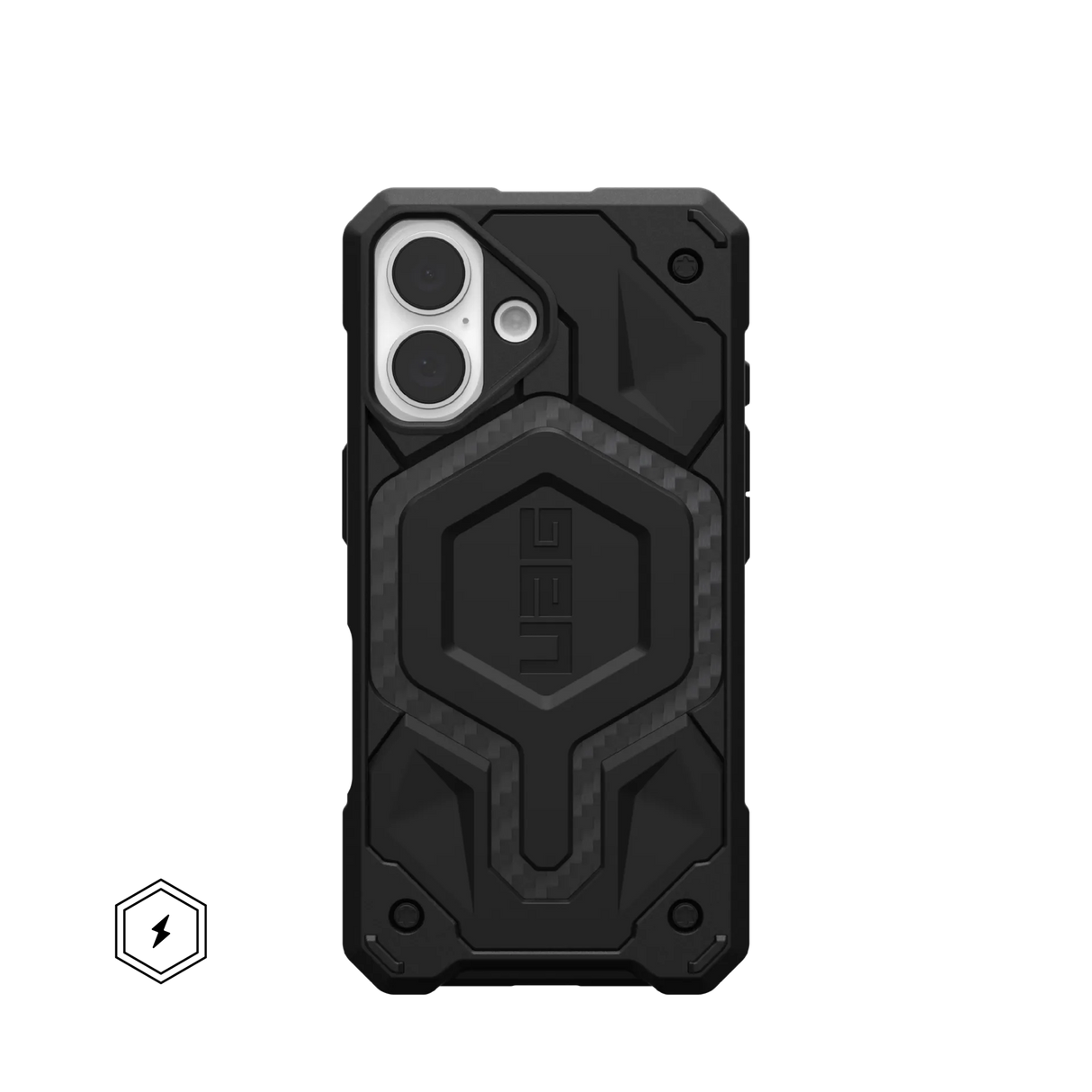 UAG รุ่น Monarch Pro - เคส iPhone 16 - สี Carbon Fiber