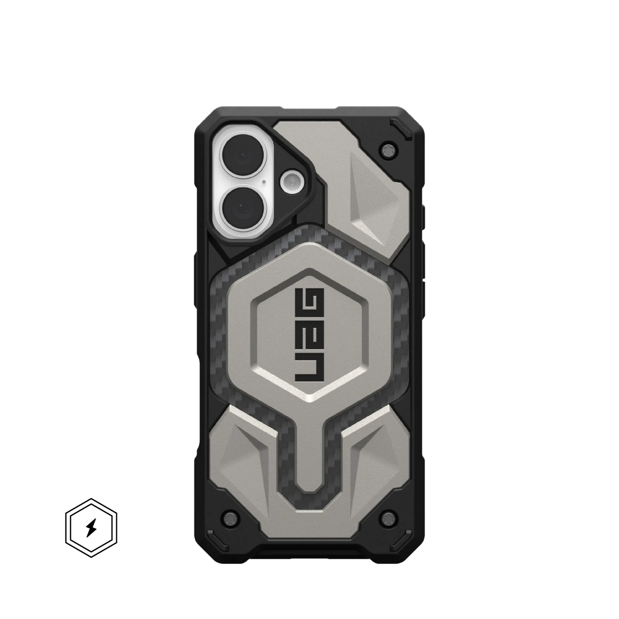UAG รุ่น Monarch Pro - เคส iPhone 16 - สี Titanium
