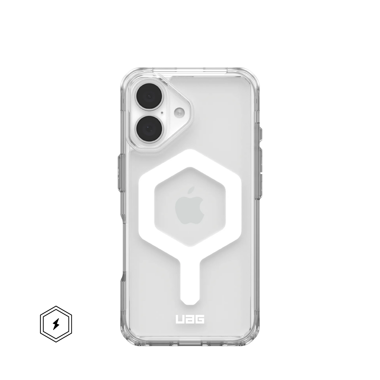 UAG รุ่น Plyo Magsafe – เคส iPhone 16 – สี Ice/White