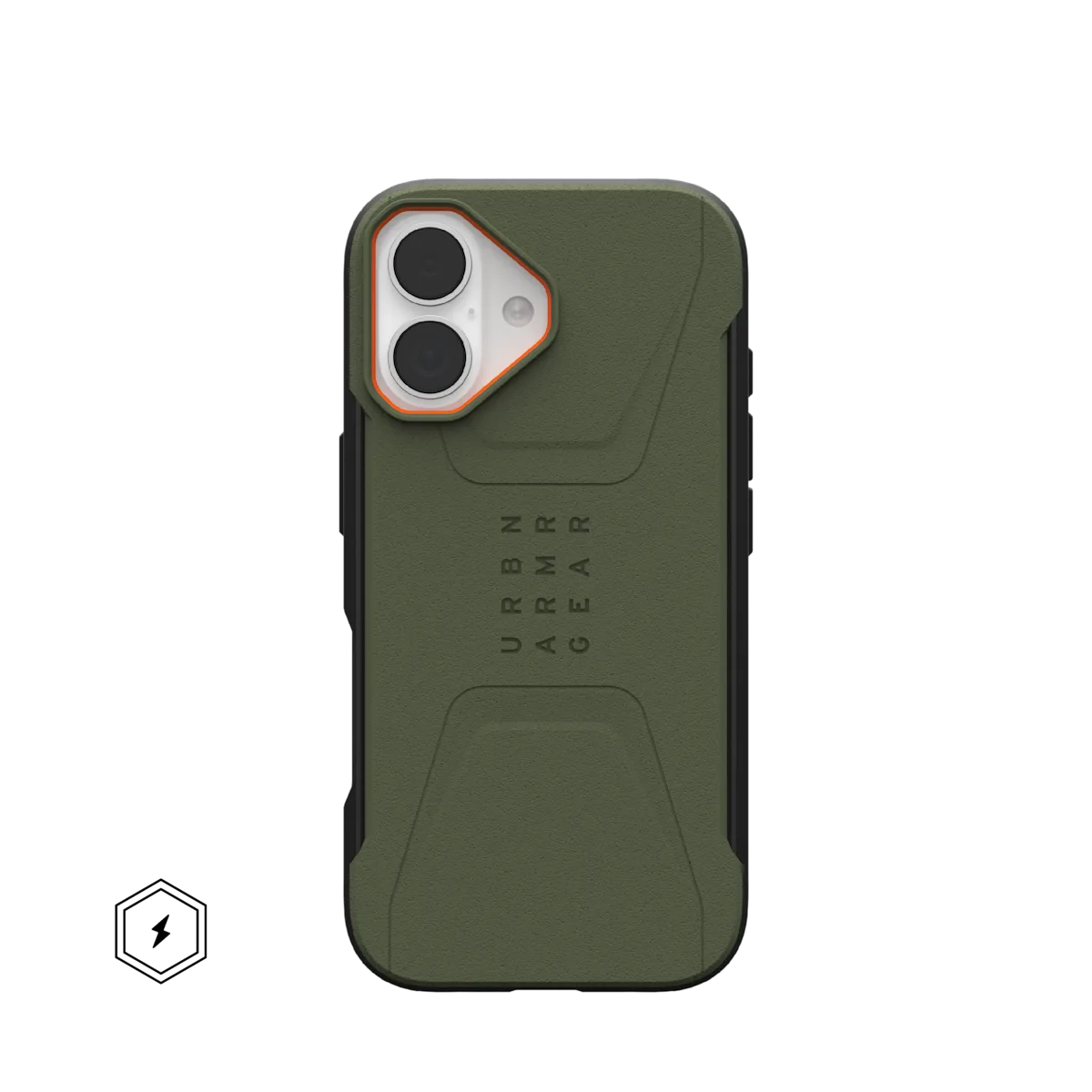 UAG รุ่น Civilian (Magsafe) - เคส iPhone 17 - สี Olive/Orange