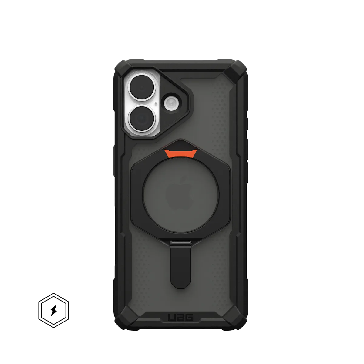 UAG รุ่น Plasma XTE (Magsafe) - เคส iPhone 17 - สี Black/Pop Orange