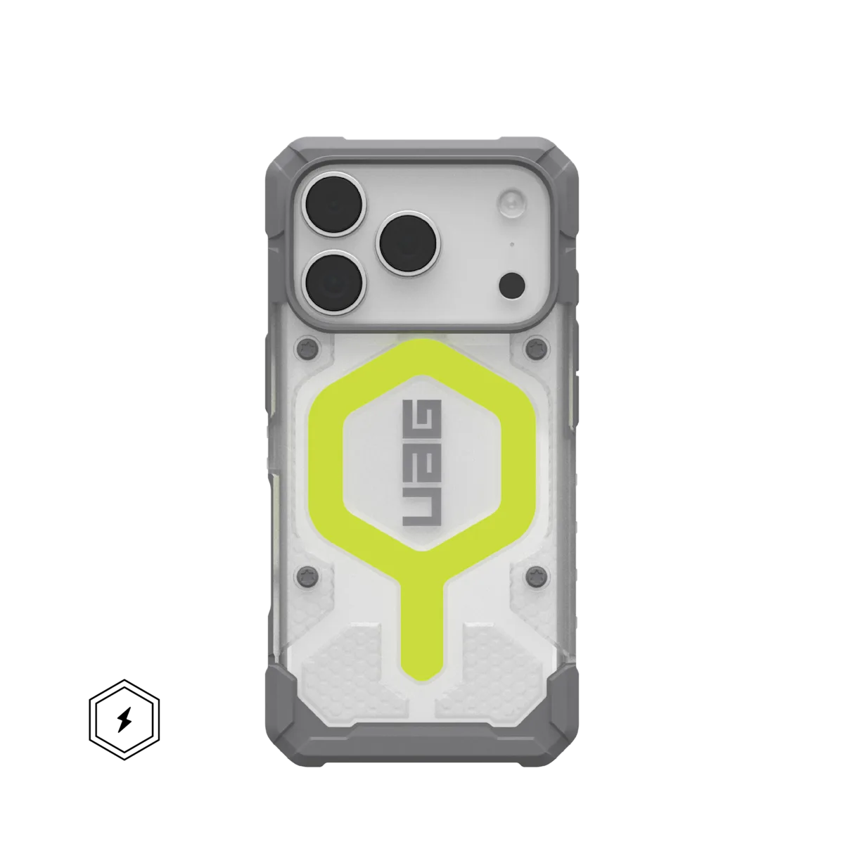 UAG รุ่น Pathfinder Clear (Magsafe) - เคส iPhone 17 Pro - สี Active Neon