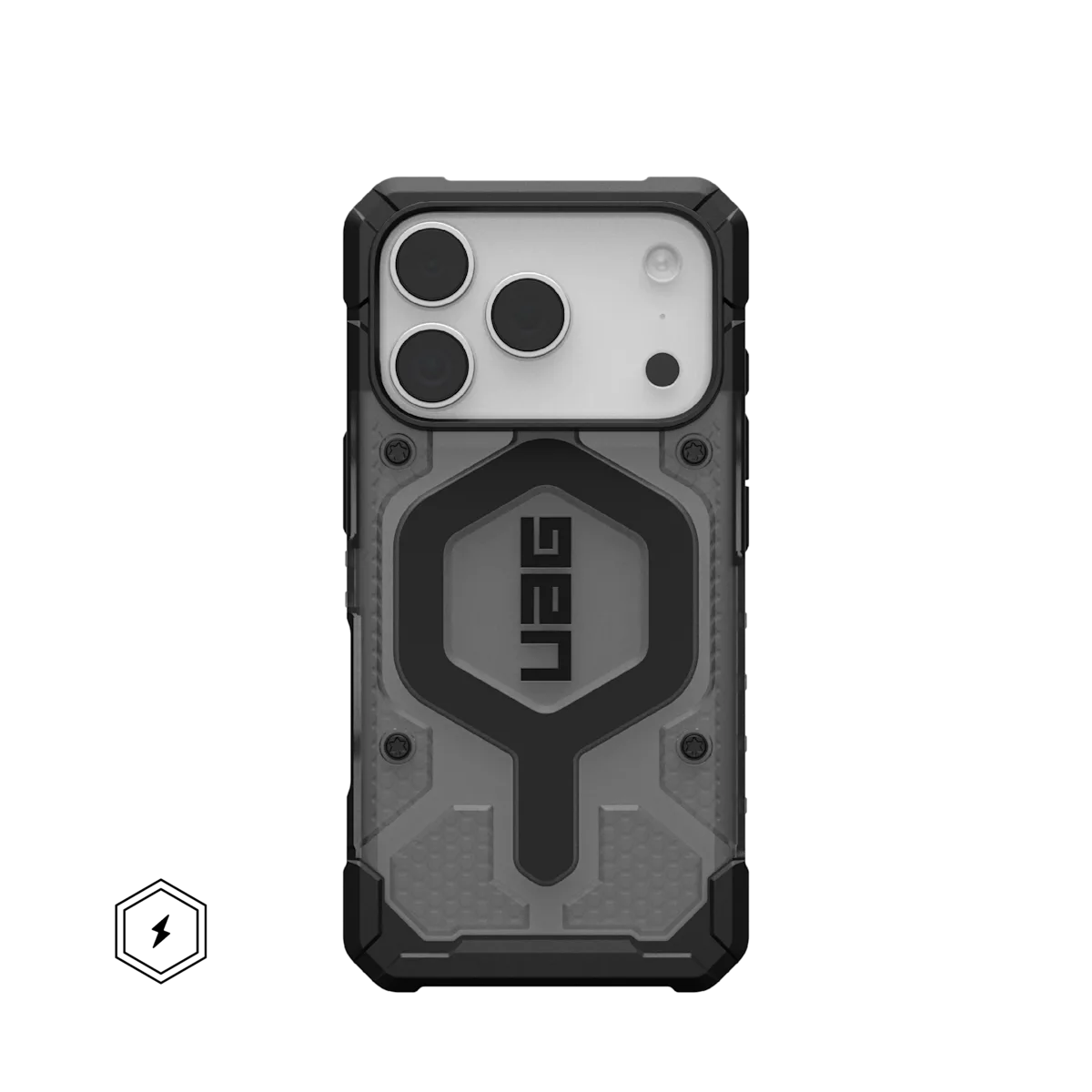 UAG รุ่น Pathfinder Clear (Magsafe) - เคส iPhone 17 Pro - สี Ash/Black