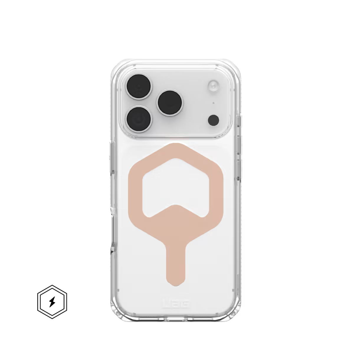 UAG รุ่น Plyo Pro - เคส iPhone 17 Pro - สี Ice/Rose Gold
