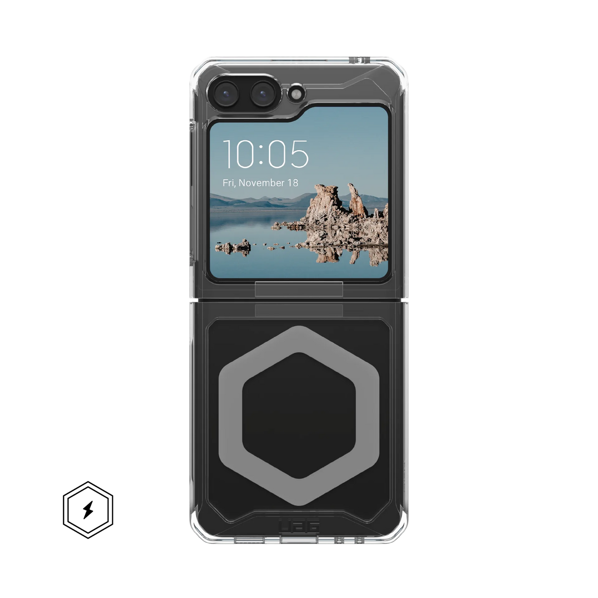 เคส UAG รุ่น Plyo Pro – Galaxy Z Flip 5 – สี Ice/Silver