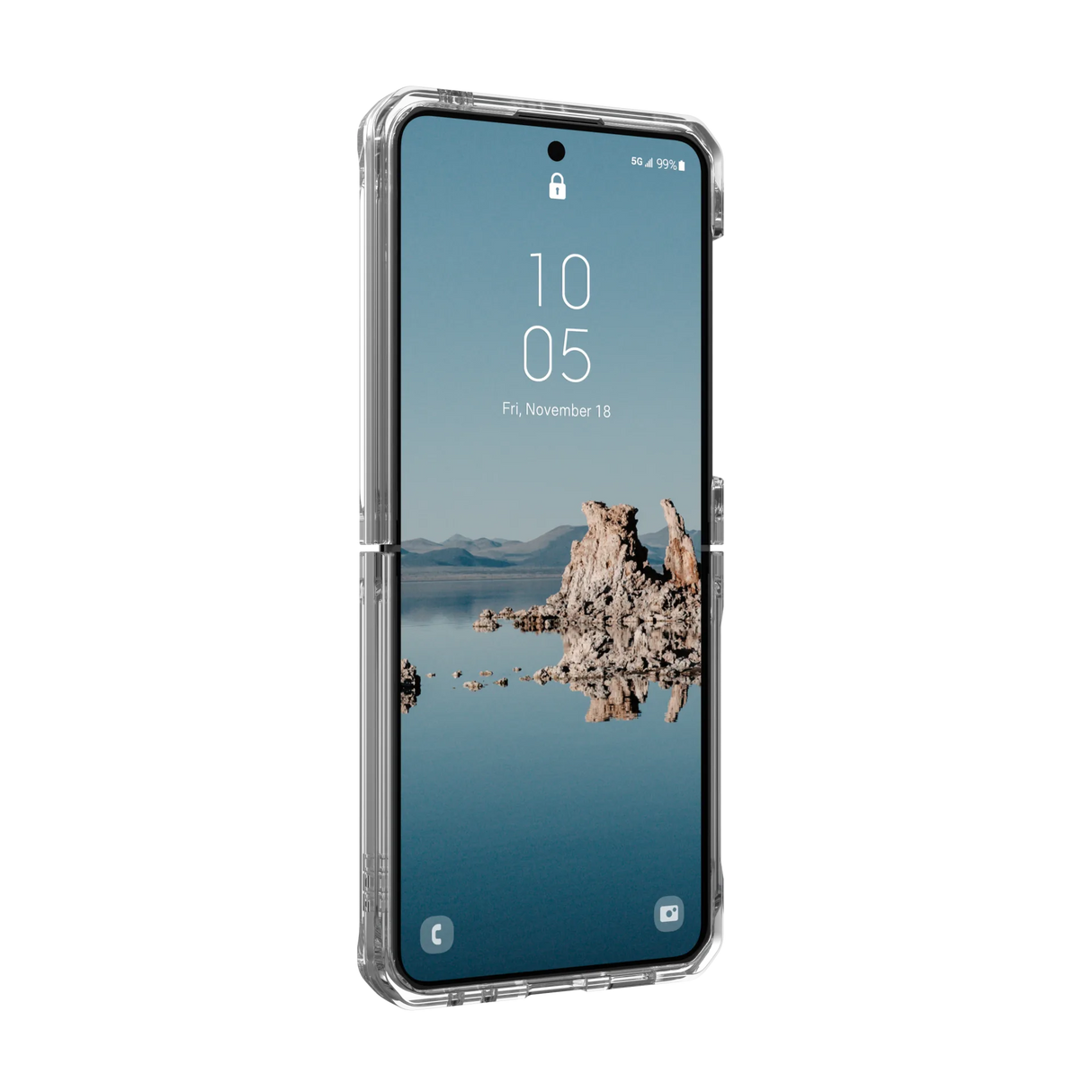 เคส UAG รุ่น Plyo Pro – Galaxy Z Flip 5 – สี Ice/Silver
