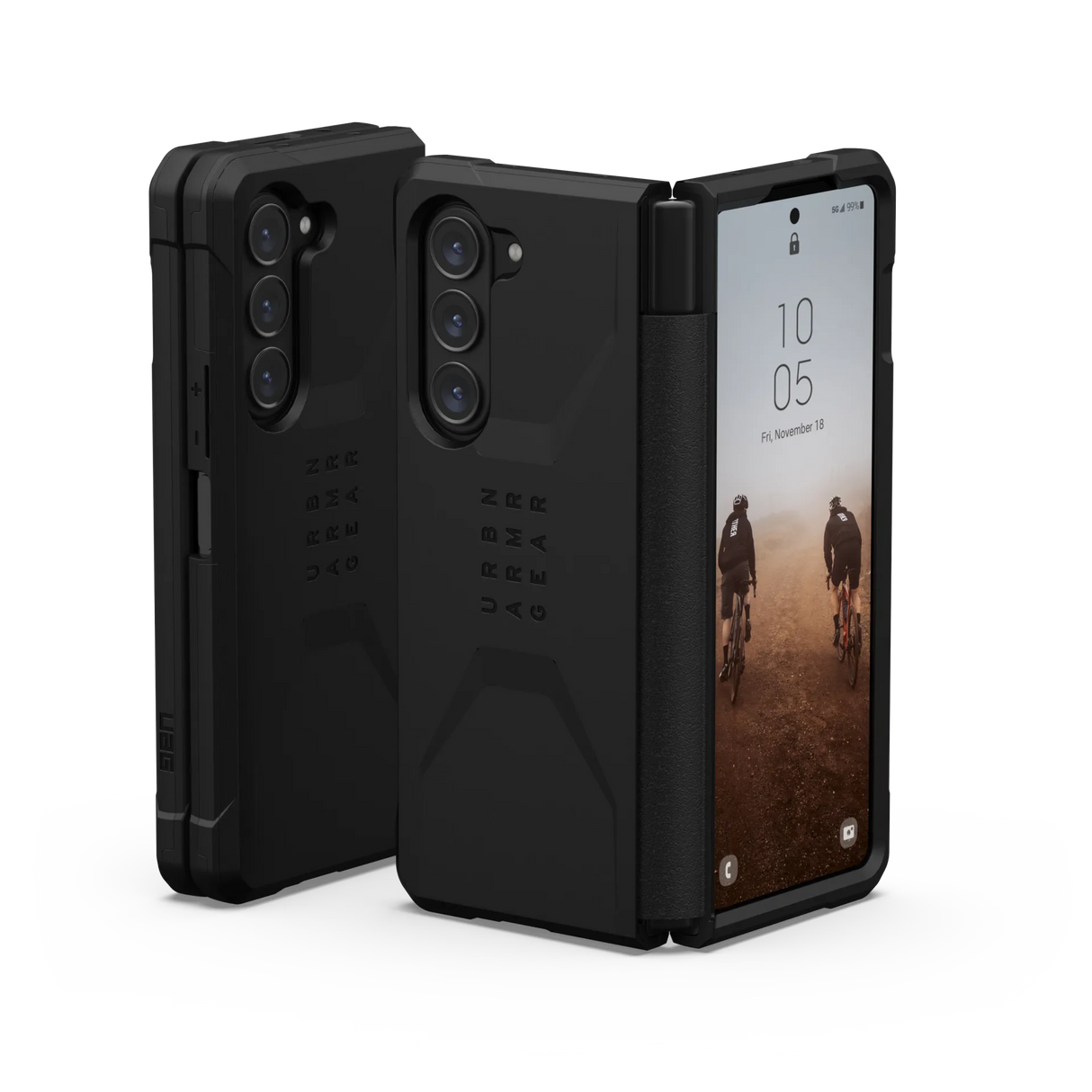 เคส UAG รุ่น Civilian - Galaxy Z Fold 5 - สี Black