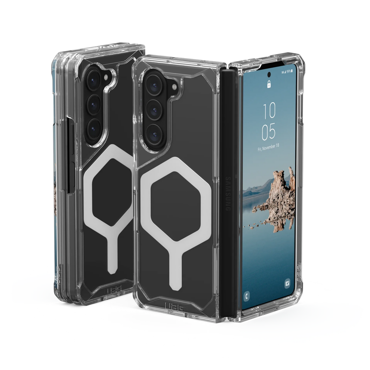 เคส UAG รุ่น Plyo Pro - Galaxy Z Fold 5 - สี Ice/Silver