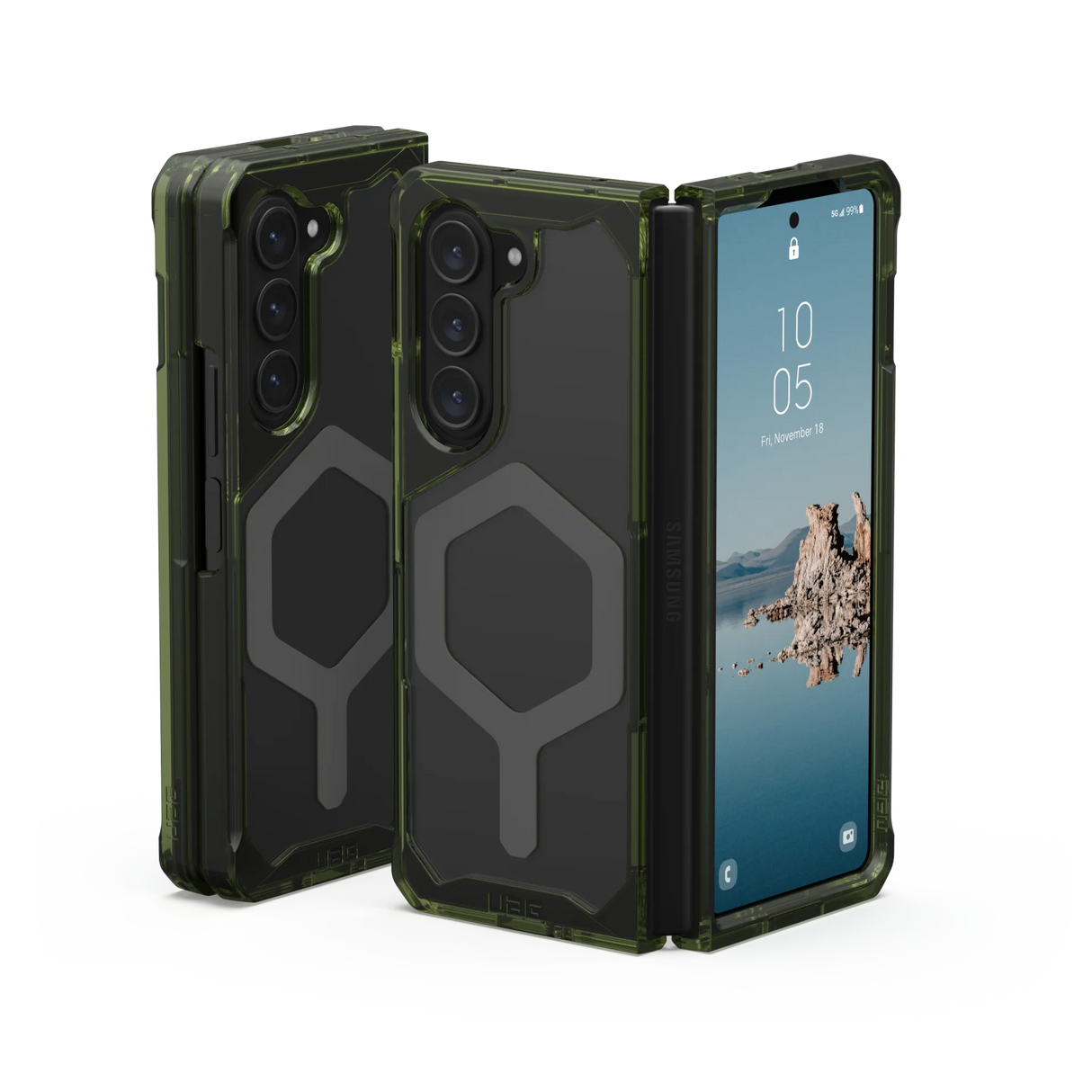 เคส UAG รุ่น Plyo Pro - Galaxy Z Fold 5 - สี Olive/Space Grey