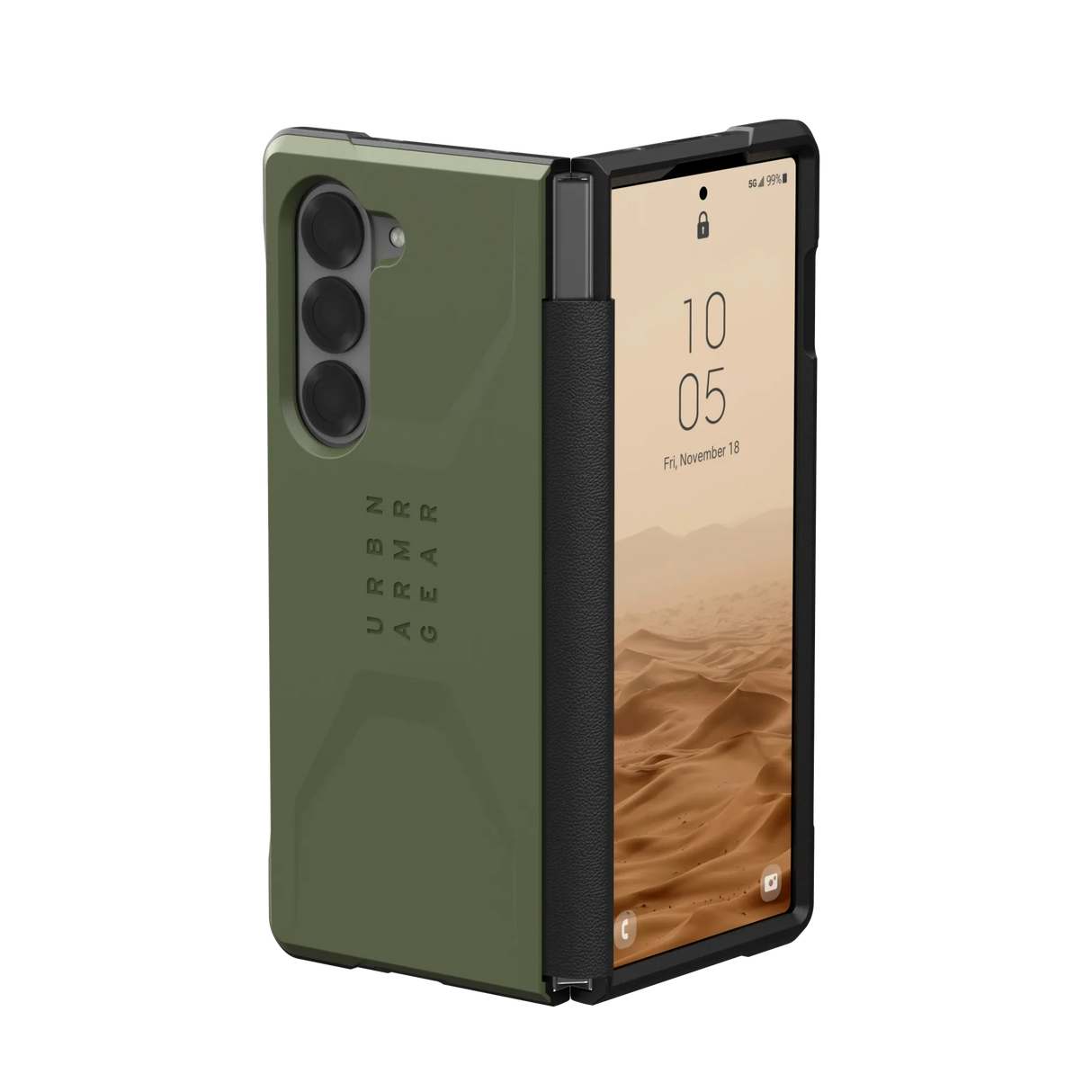 เคส UAG รุ่น Civilian - Galaxy Z Fold 6 - สี Olive Drab
