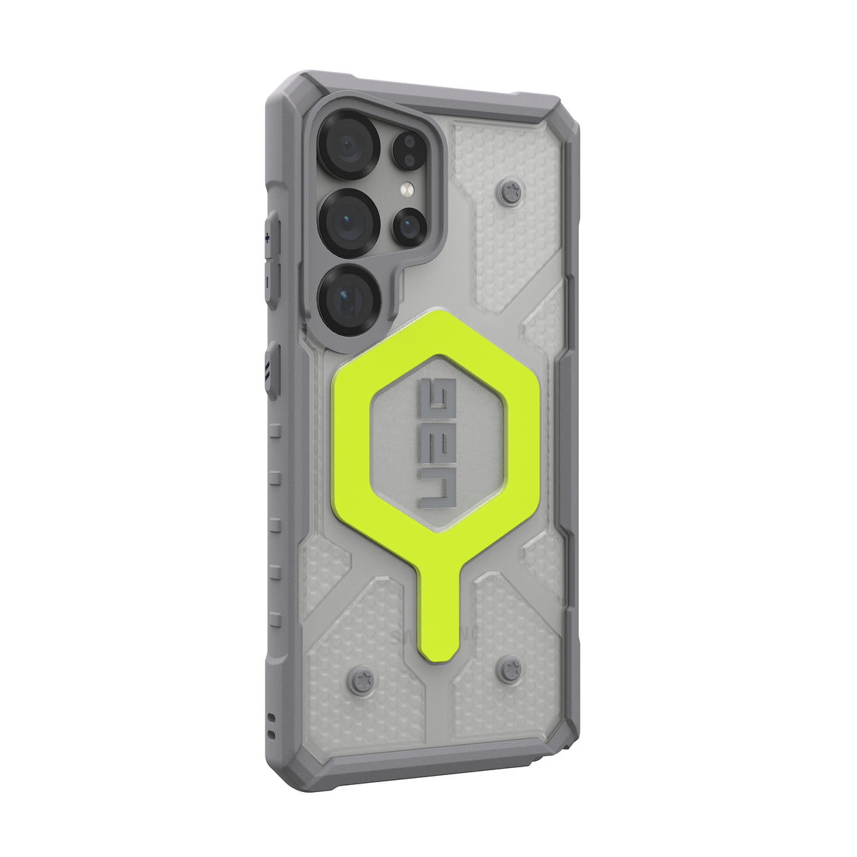 UAG รุ่น Pathfinder Clear with Magnetic Bundle - เคส Galaxy S25 Ultra - สี Active Neon/Lanyard