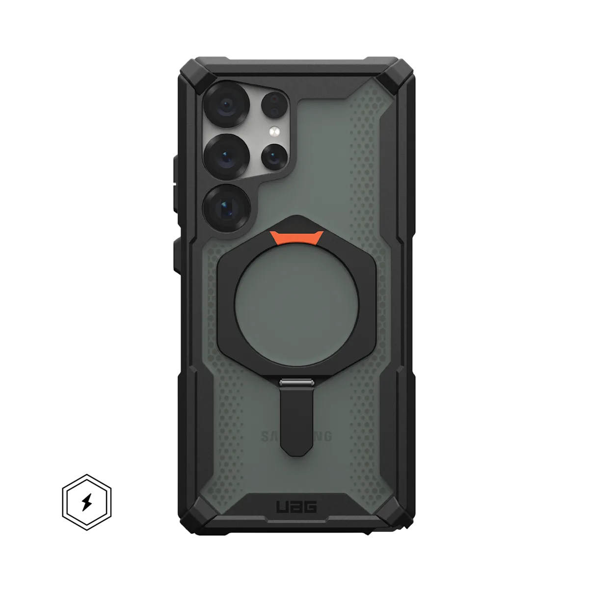 UAG รุ่น Plasma XTE with Magnetic - เคส Galaxy S25 Ultra - สี Black/Orange
