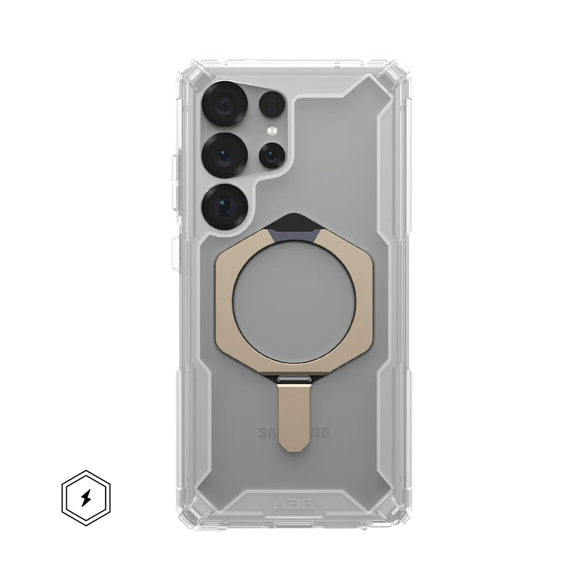 UAG รุ่น Plasma XTE with Magnetic - เคส Galaxy S25 Ultra - สี Clear/Titanium