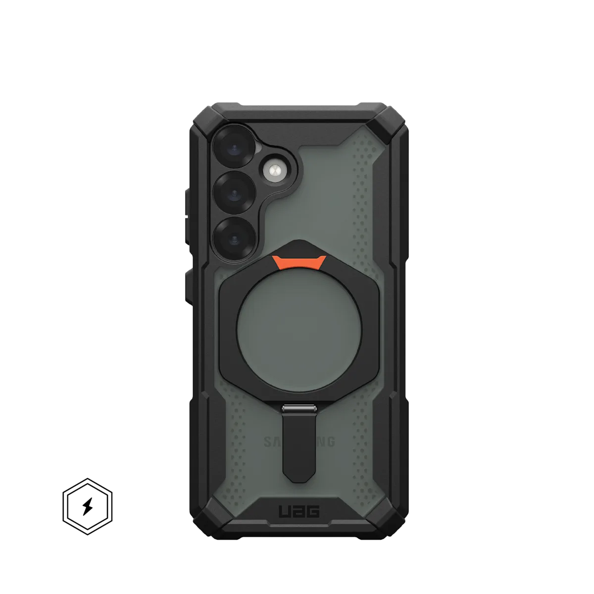 UAG รุ่น Plasma XTE with Magnetic - เคส Galaxy S25 - สี Black/Orange