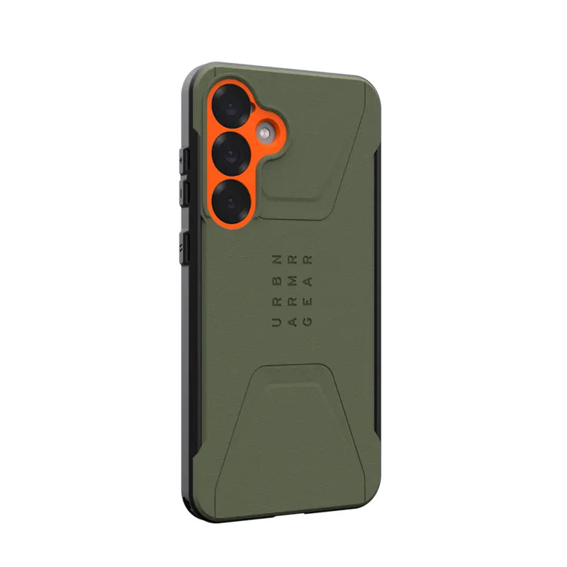 UAG รุ่น Civilian with Magnetic - เคส Galaxy S25 Plus - สี Olive Drab/Orange
