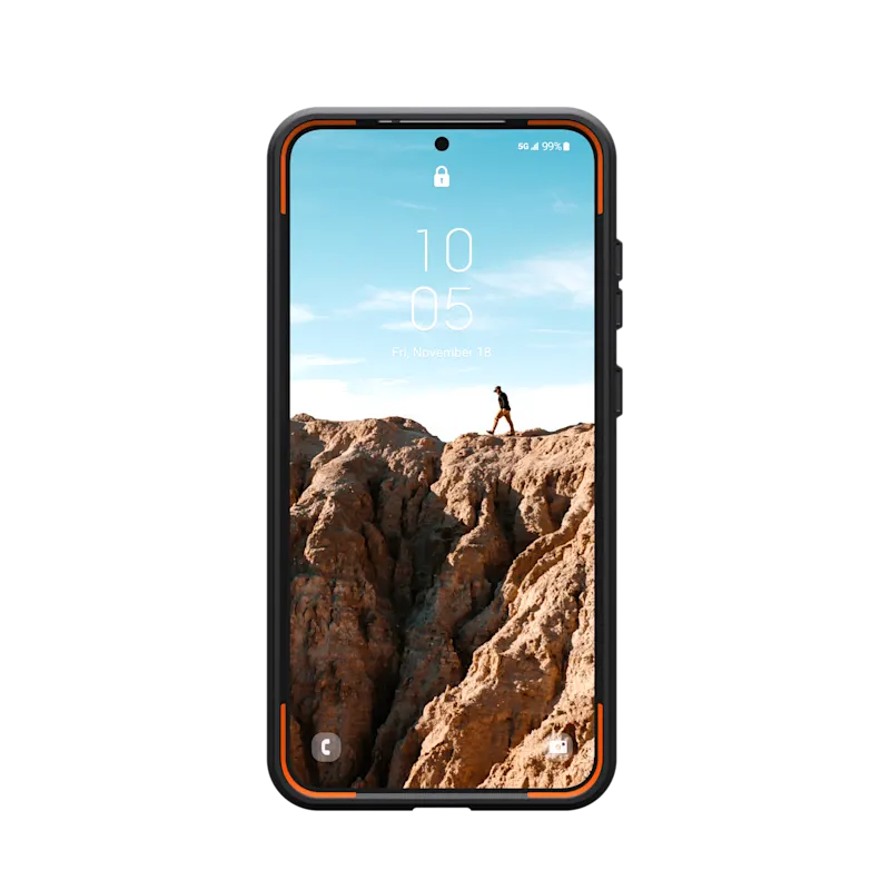 UAG รุ่น Civilian with Magnetic - เคส Galaxy S25 Plus - สี Olive Drab/Orange